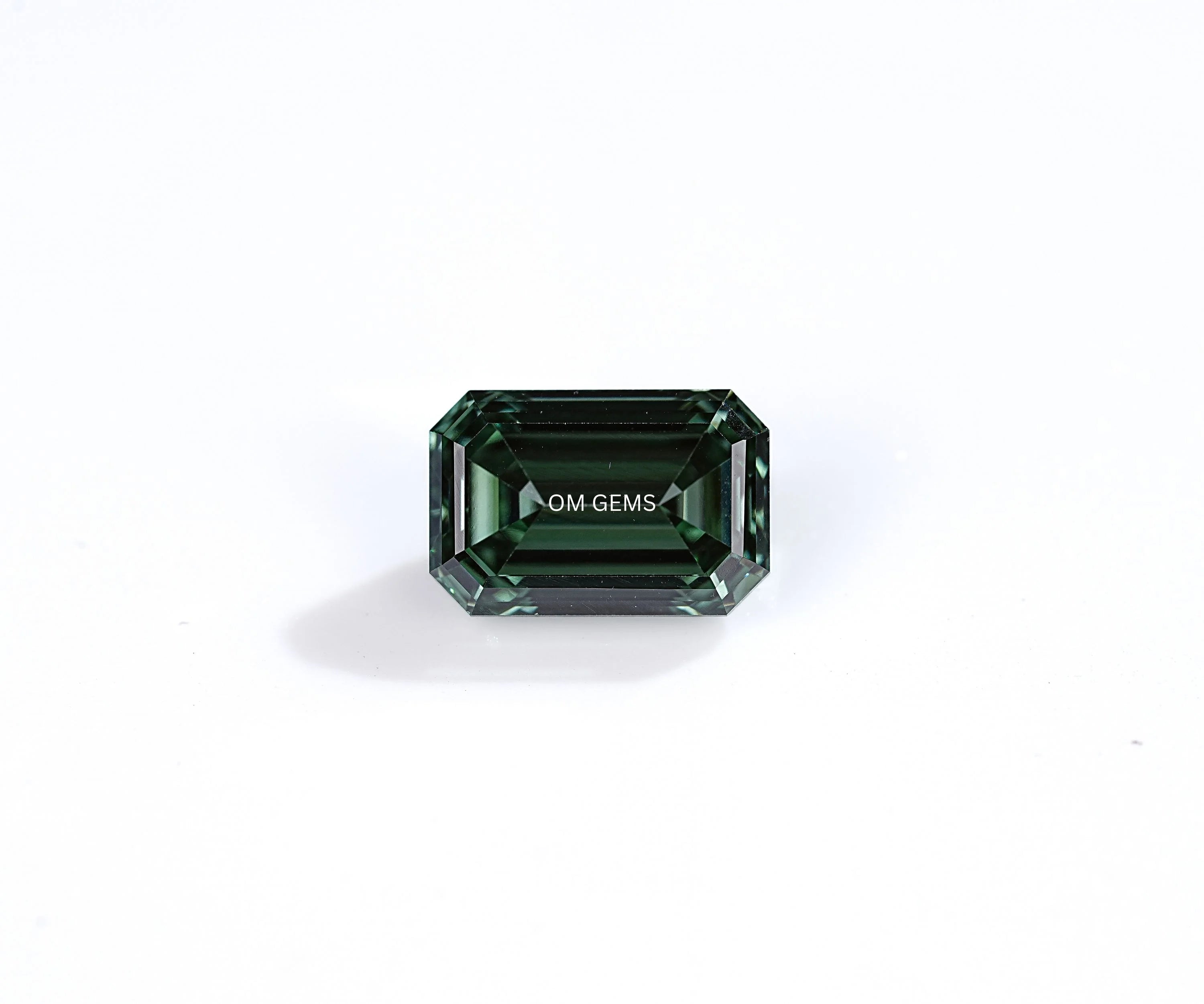 Green Emerald Cut Lab Grown Diamond
