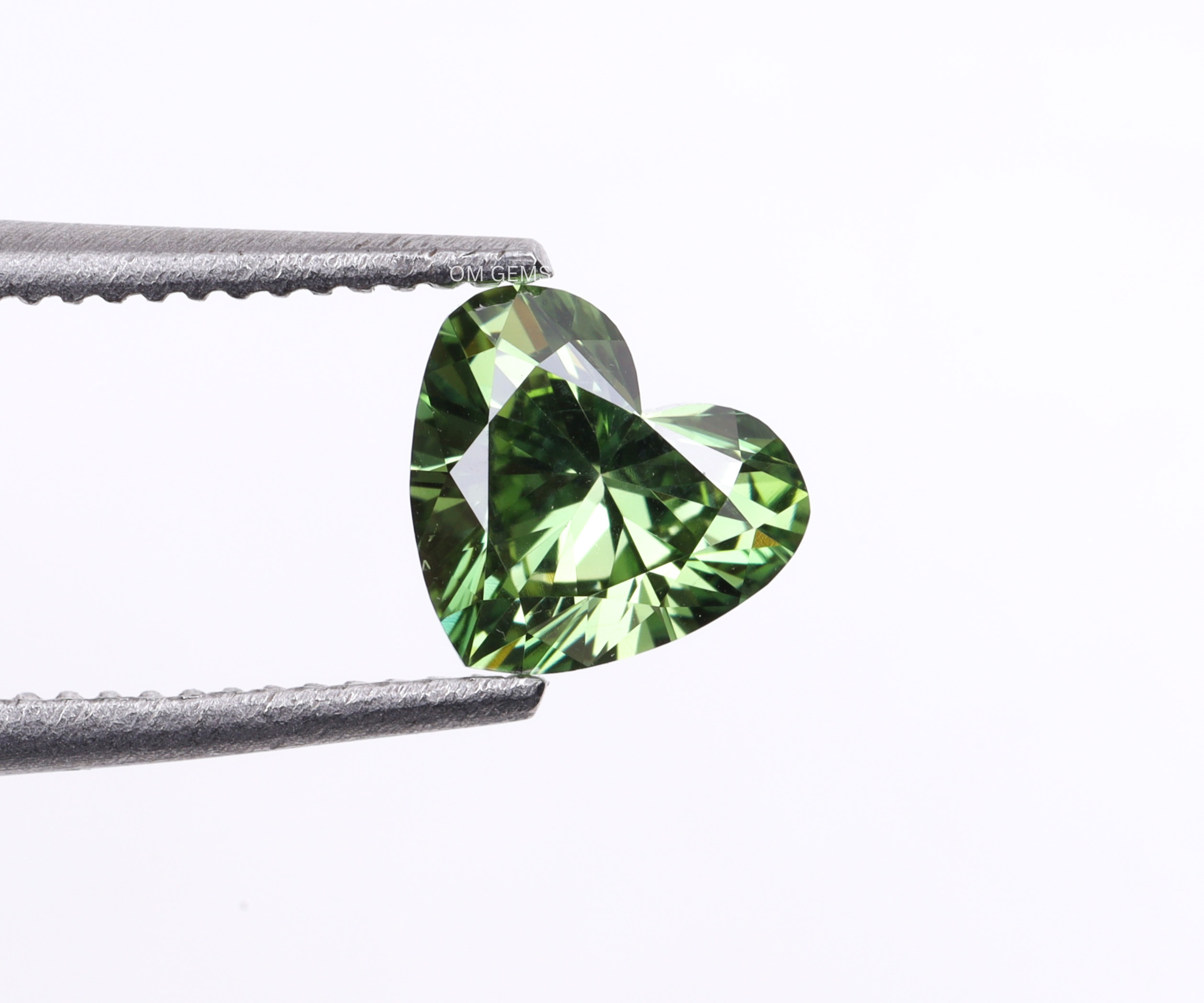 Fancy Green Heart Shaped Lab Grown Diamond