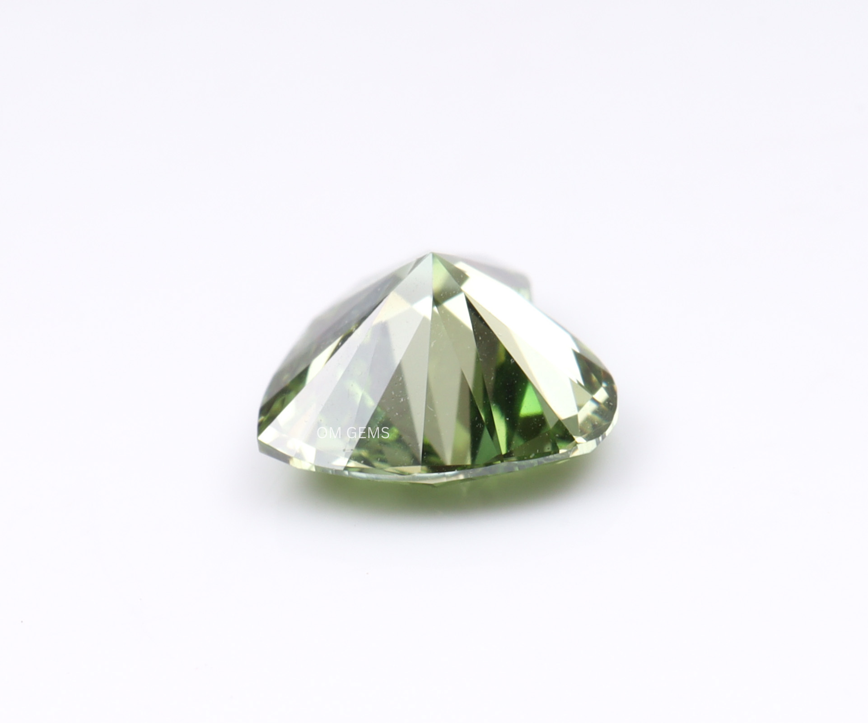 Heart Shaped Green Lab Grown Diamond