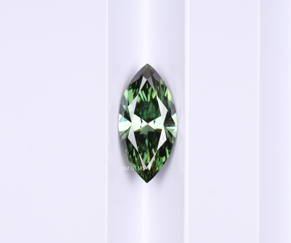 0.50 CT Green Marquise Lab Grown Diamond