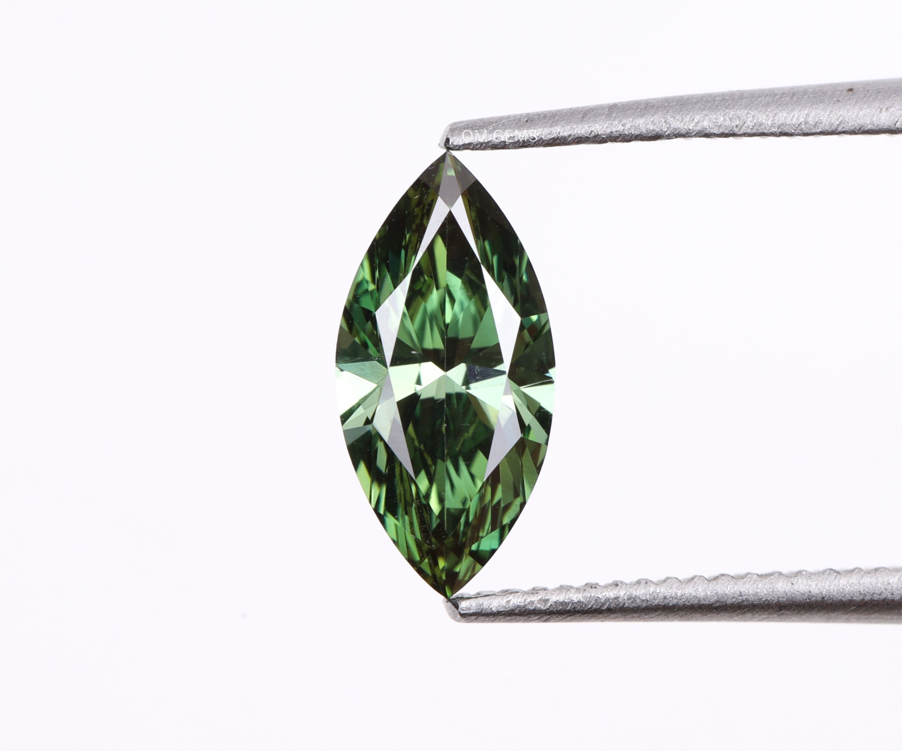 0.50 CT Green Marquise Lab Grown Diamond With VVS2 Clarity