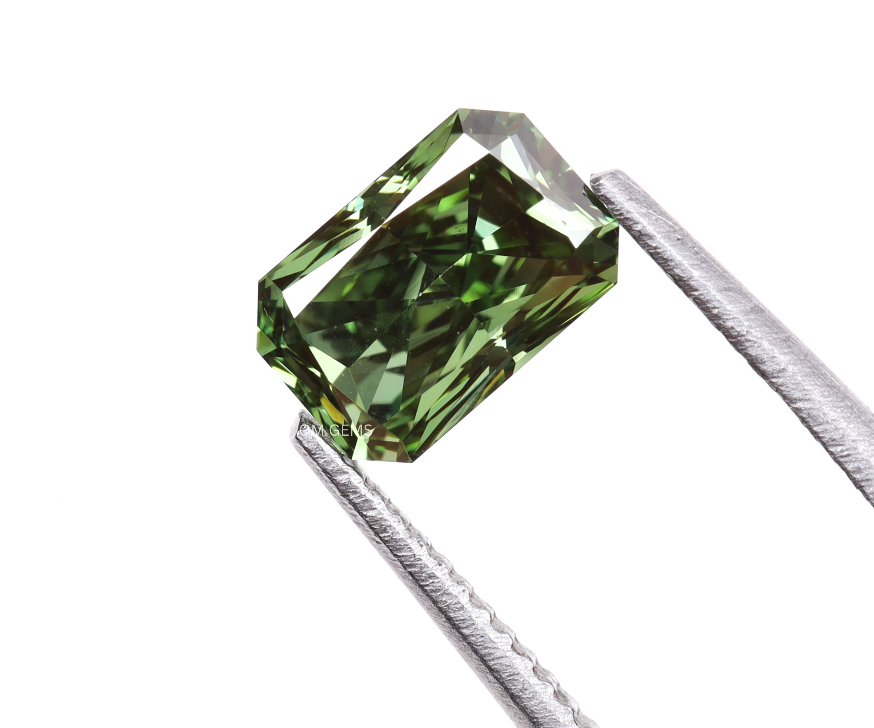 Lab Grown Green Radiant Cut Diamond
