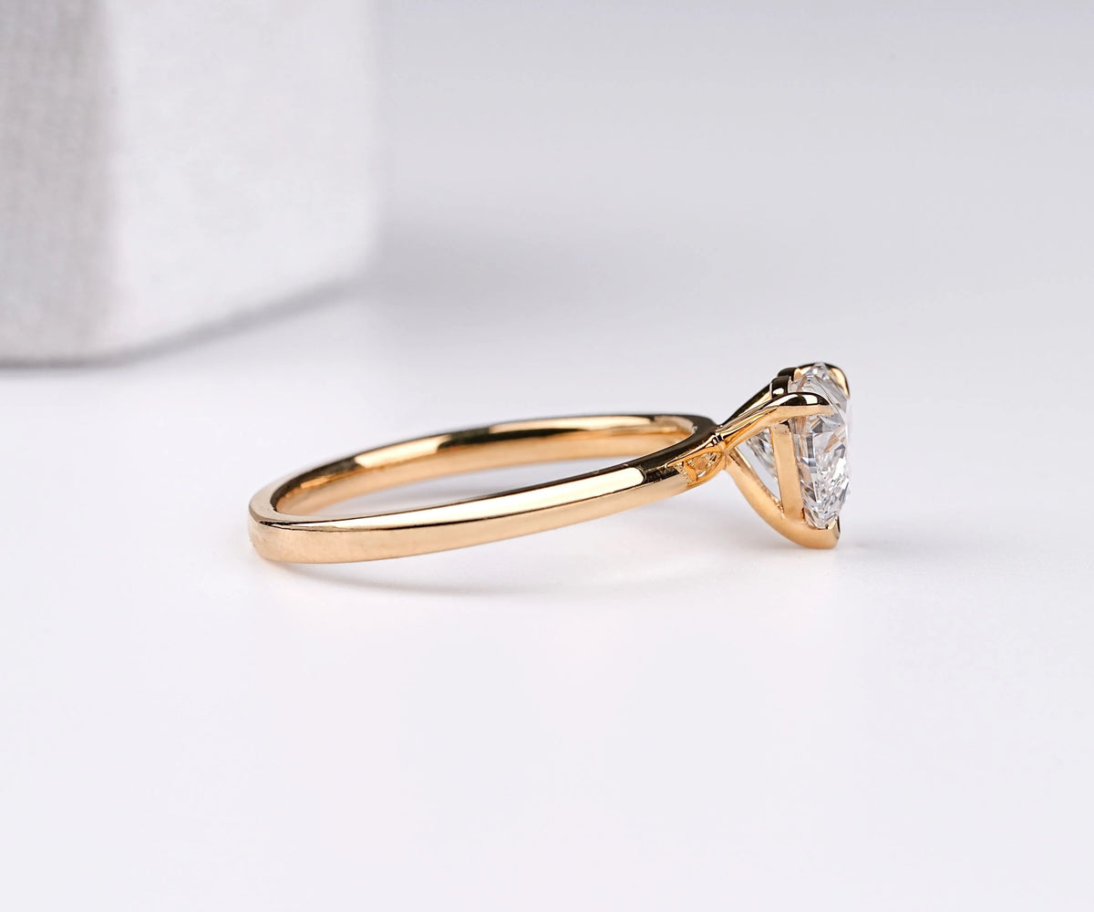 Solitaire Heart Shape Lab Grown Diamond Engagement Ring