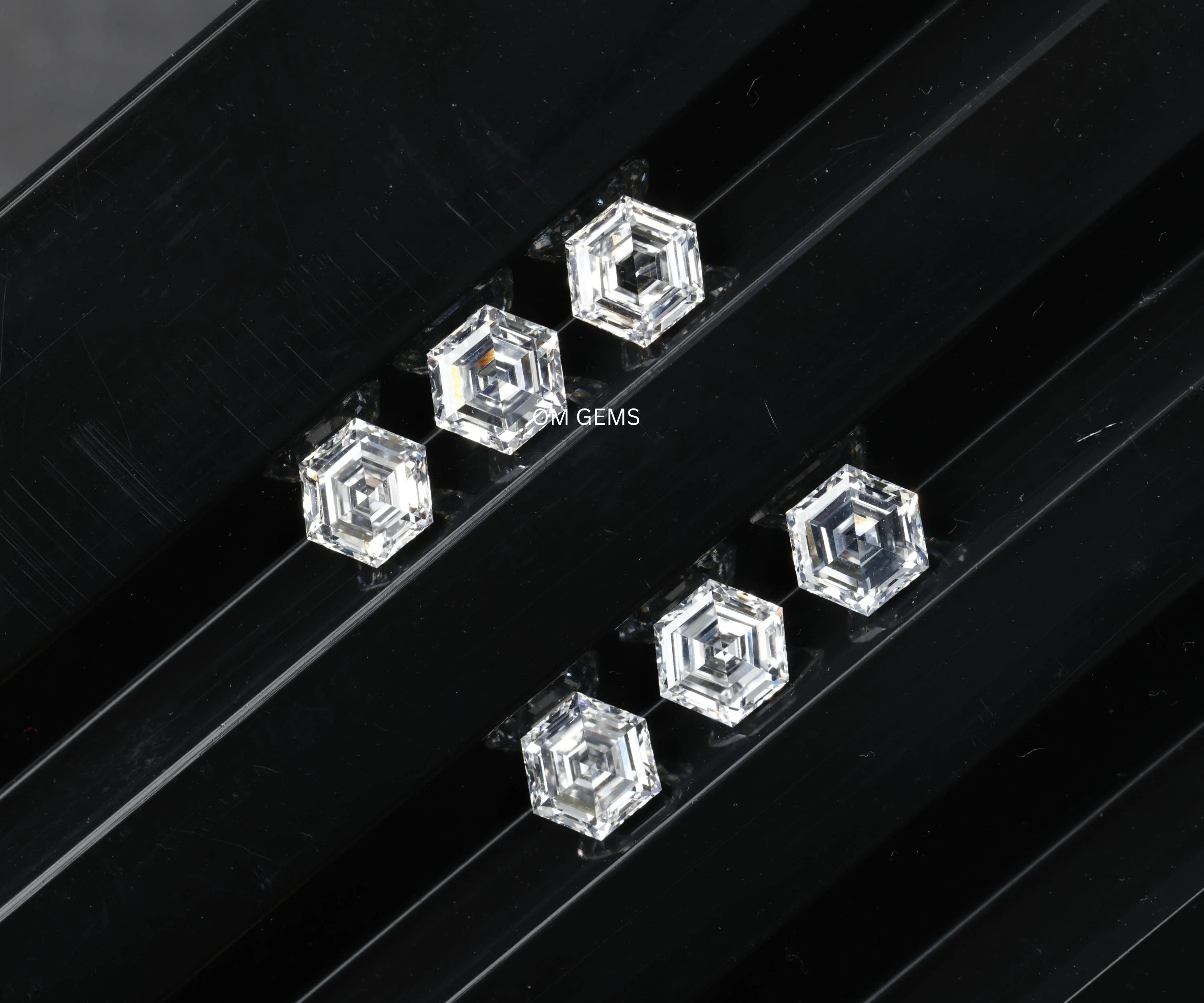 Hexagon Cut Lab Created Diamond