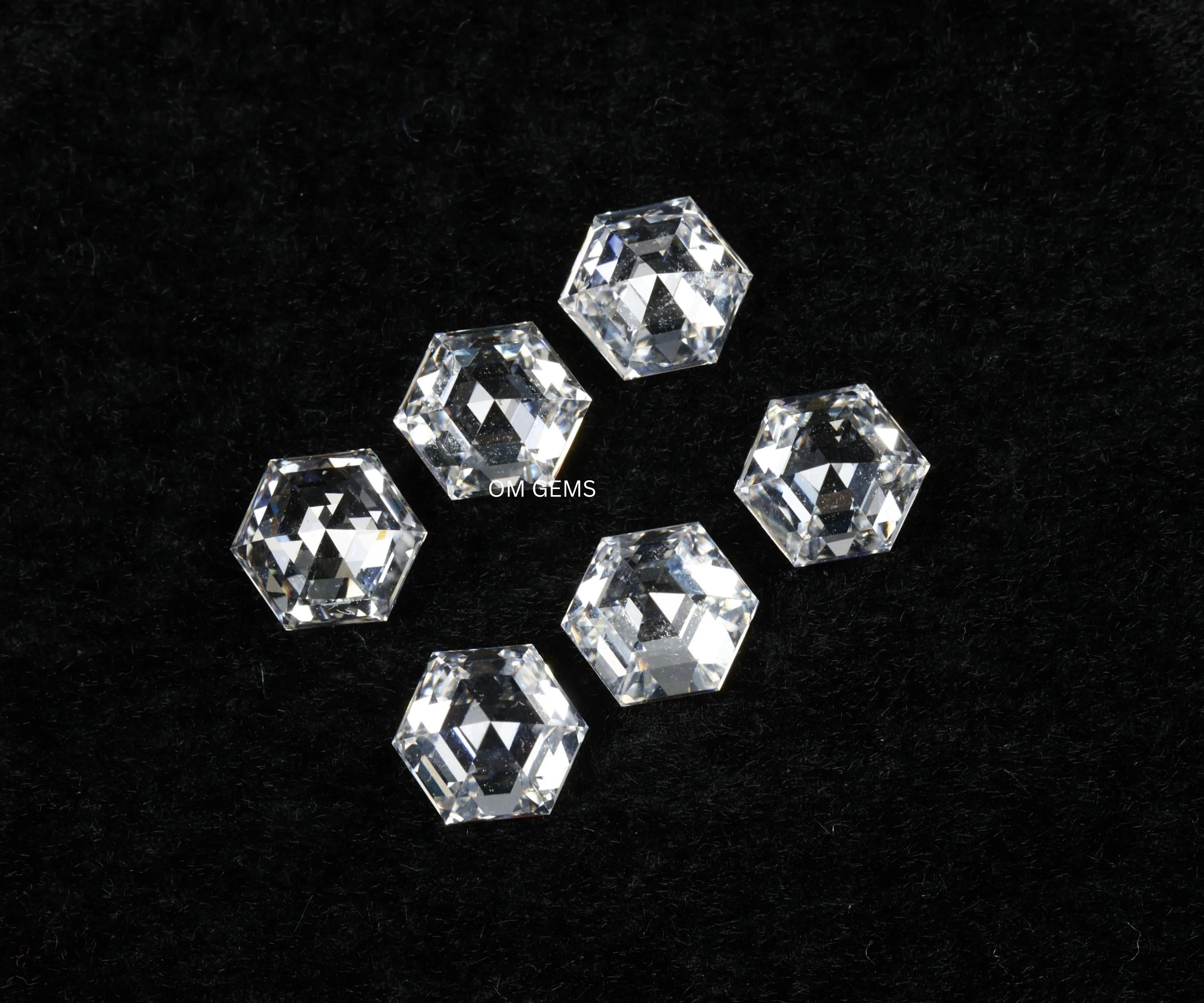 Hexagon Cut Lab Created Diamond