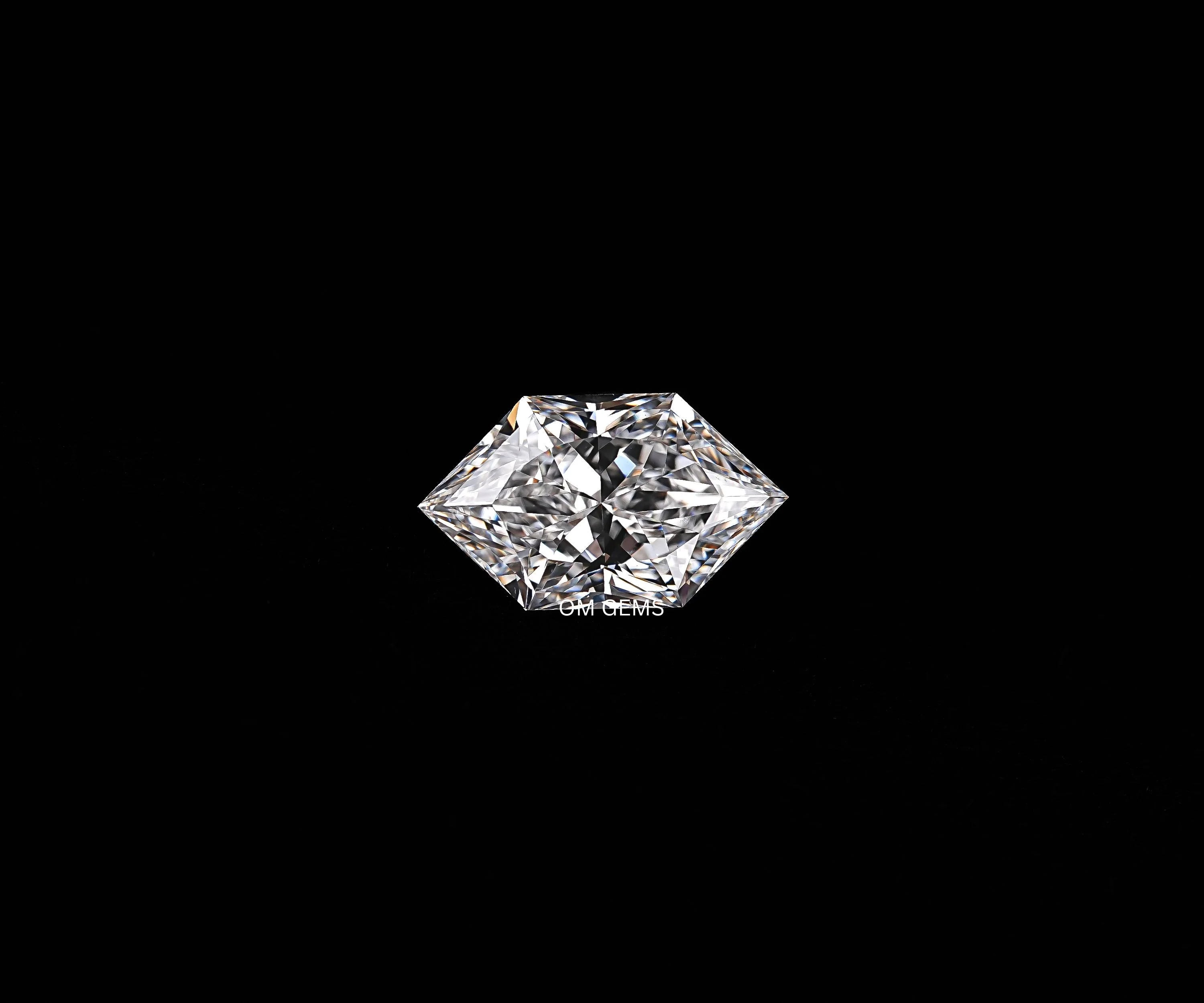 Hexagon Cut Lab Grown Diamond Loose