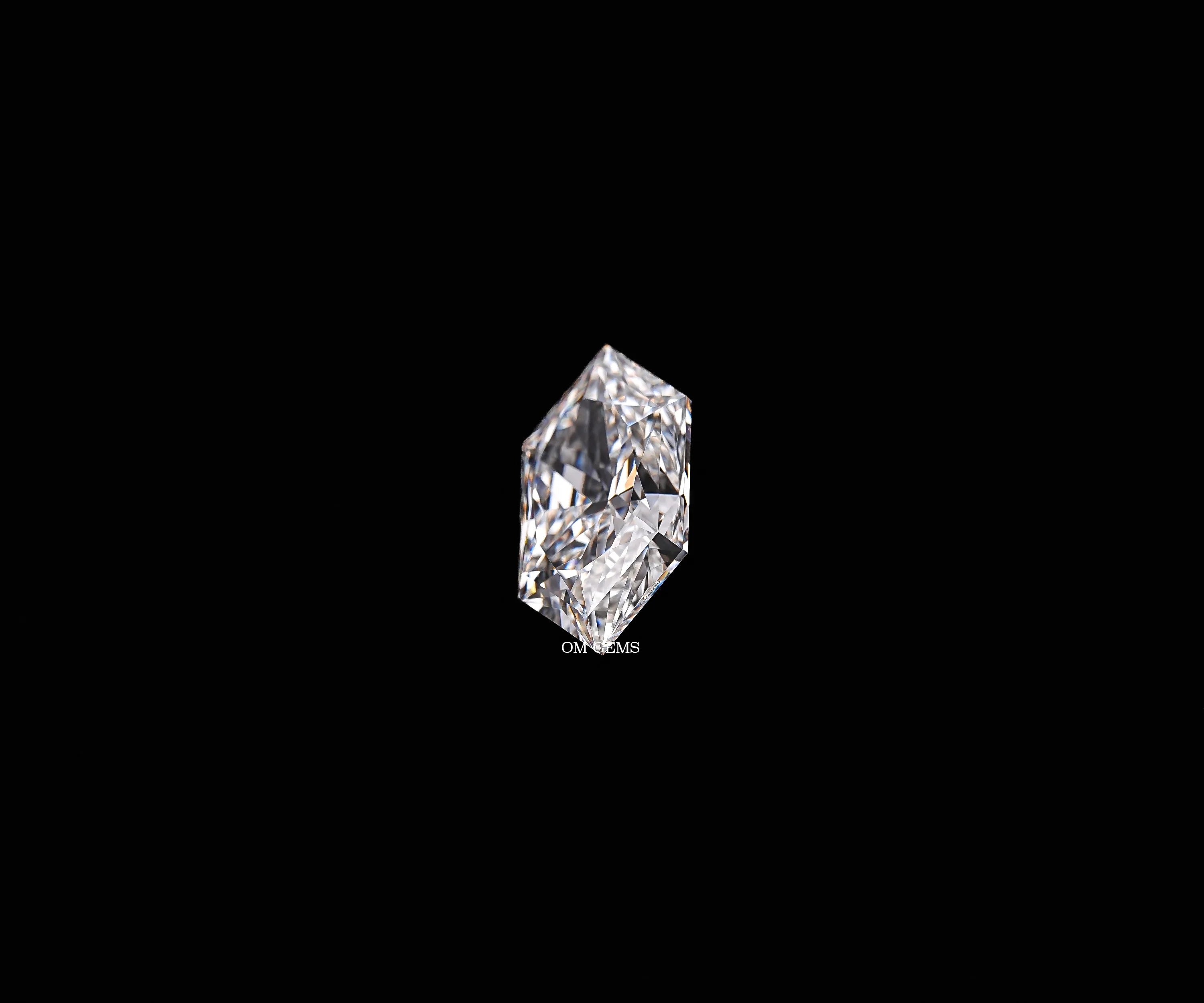 Hexagon Shape Lab Grown Loose Diamond