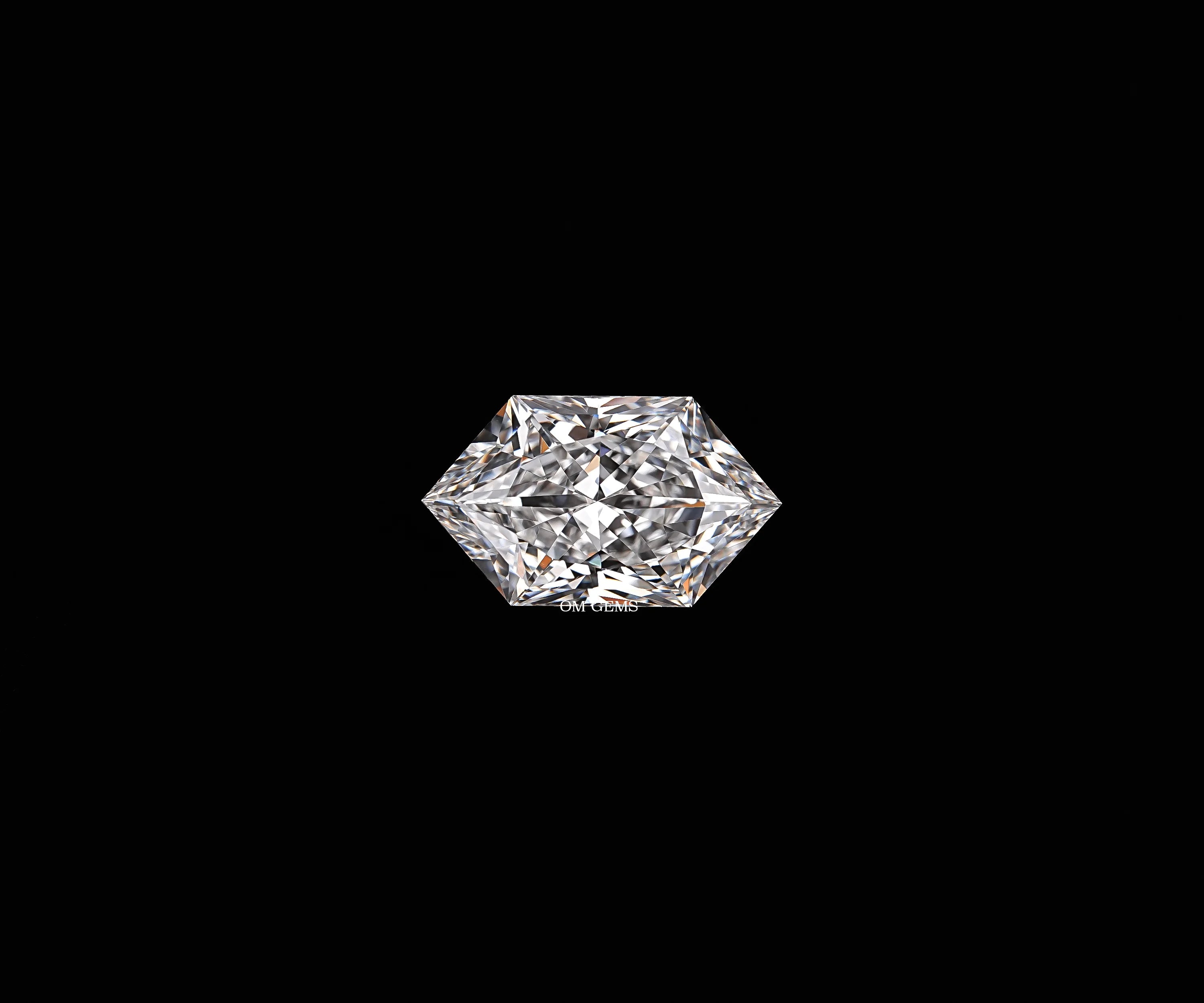 Hexagon Shape Lab Grown Loose Diamond
