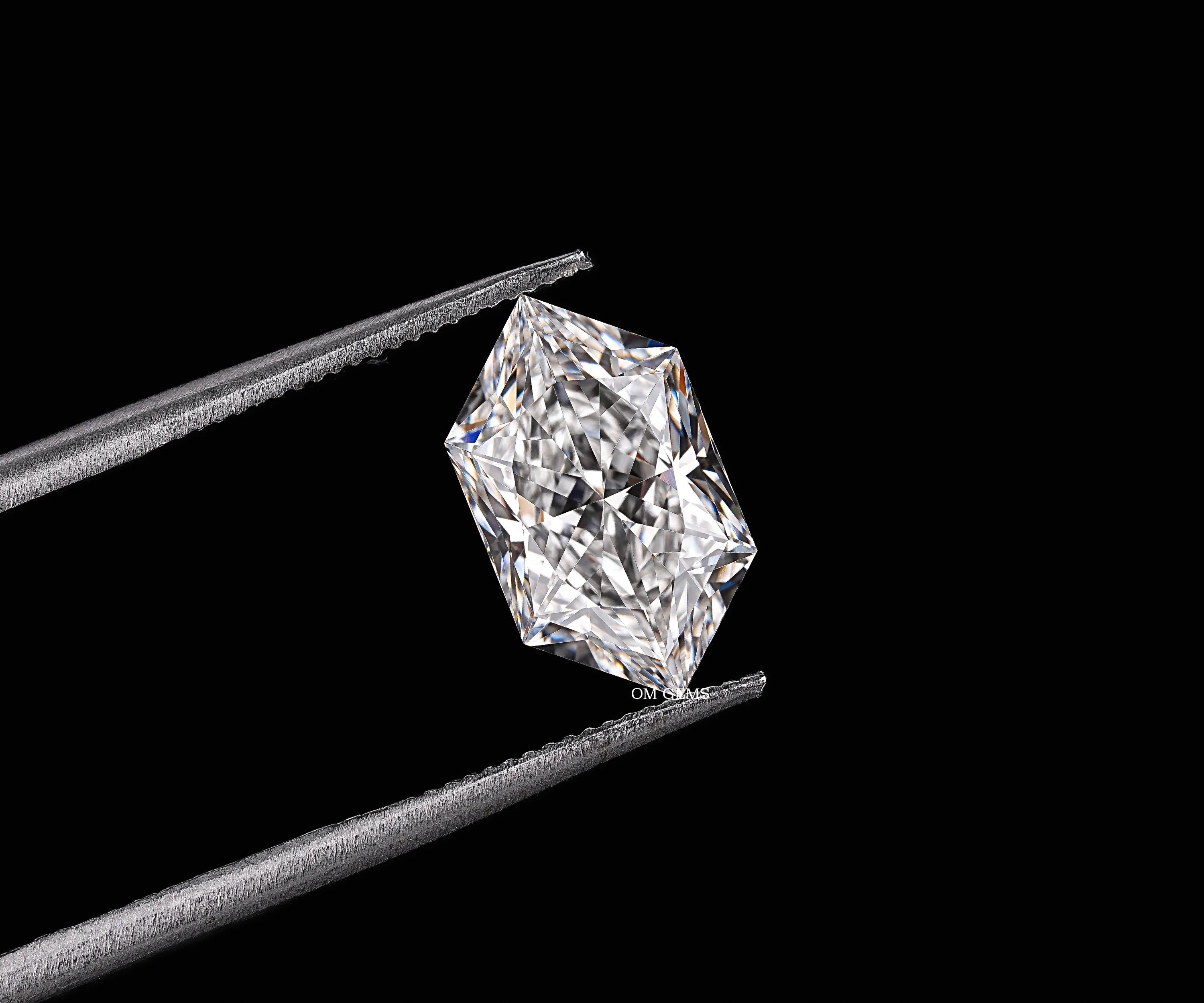 Hexagon Shape Lab Grown Loose Diamond