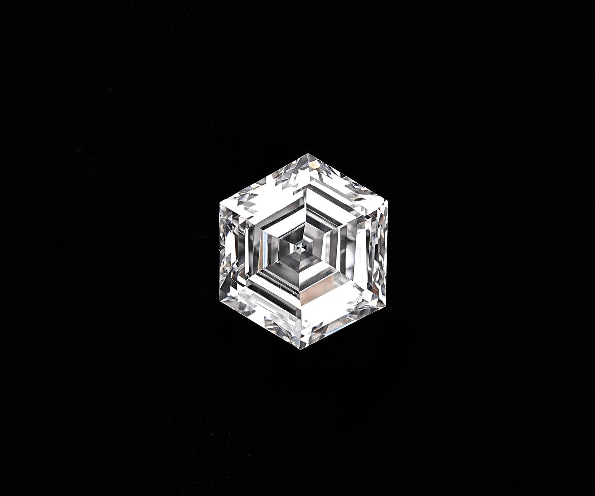 Hexagon Brilliant Cut Lab Created Fancy Loose Diamond