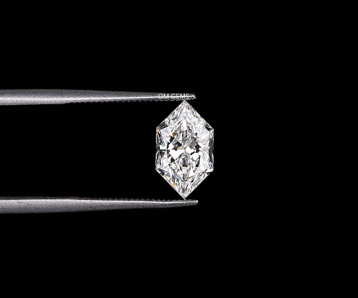 Dutch Marquise Hexagon Cut Lab Created Loose Diamond
