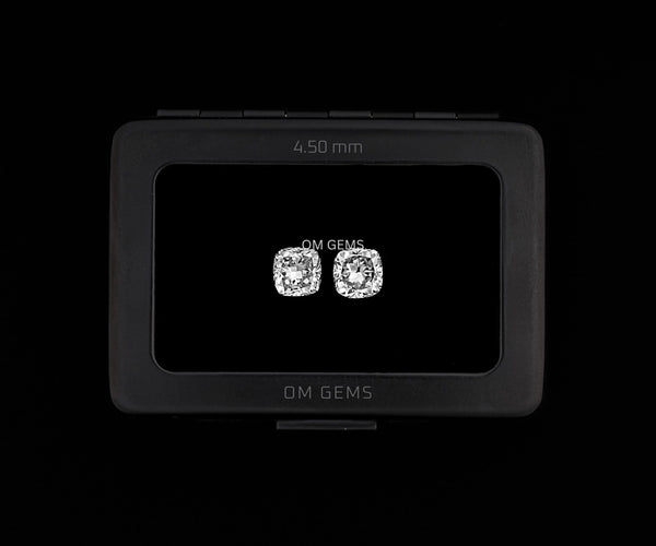 4.50mm Cushion Shape Melee Loose Lab Grown CVD Diamond DEF Color VVS VS Clarity