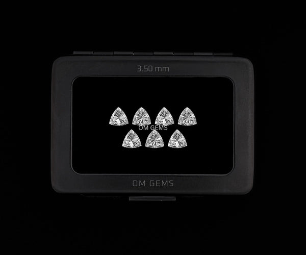 3.50mm Trillion Melee Loose Lab Grown CVD Diamond DEF Color VVS VS Clarity