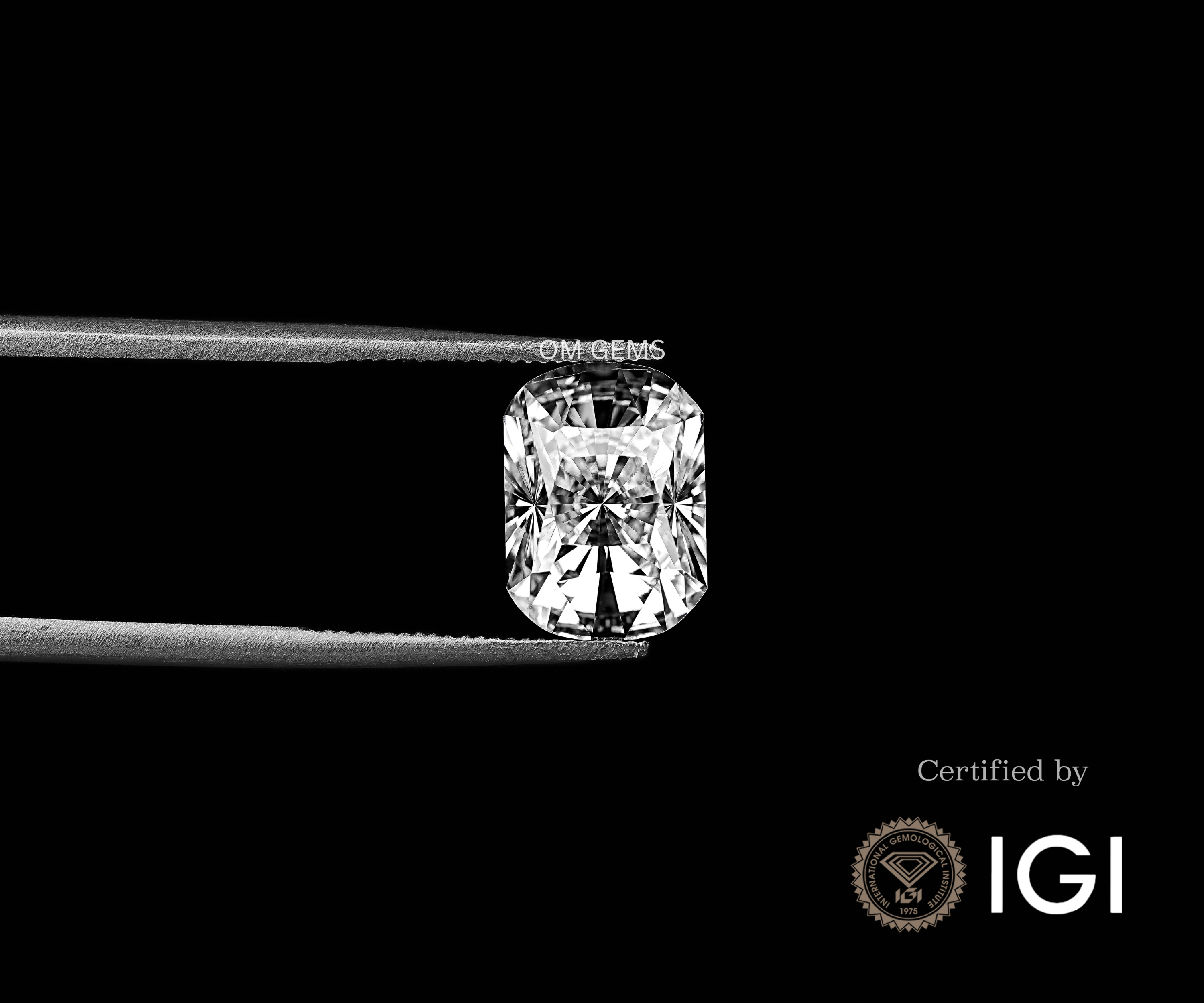 Juxtaposition Cut Cushion Lab Grown Diamond