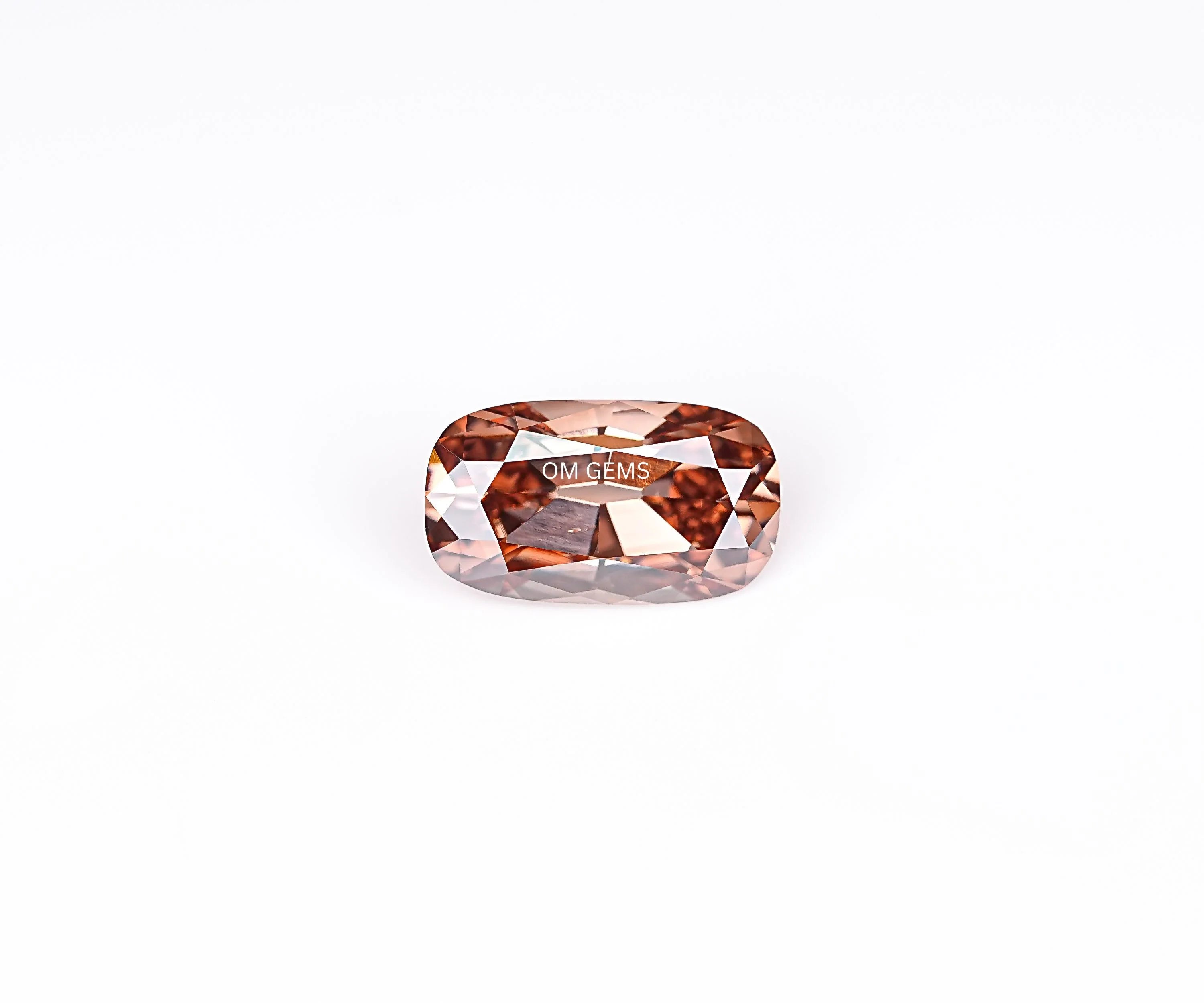 Lab Created Champagne Old Mine Cushion Diamond