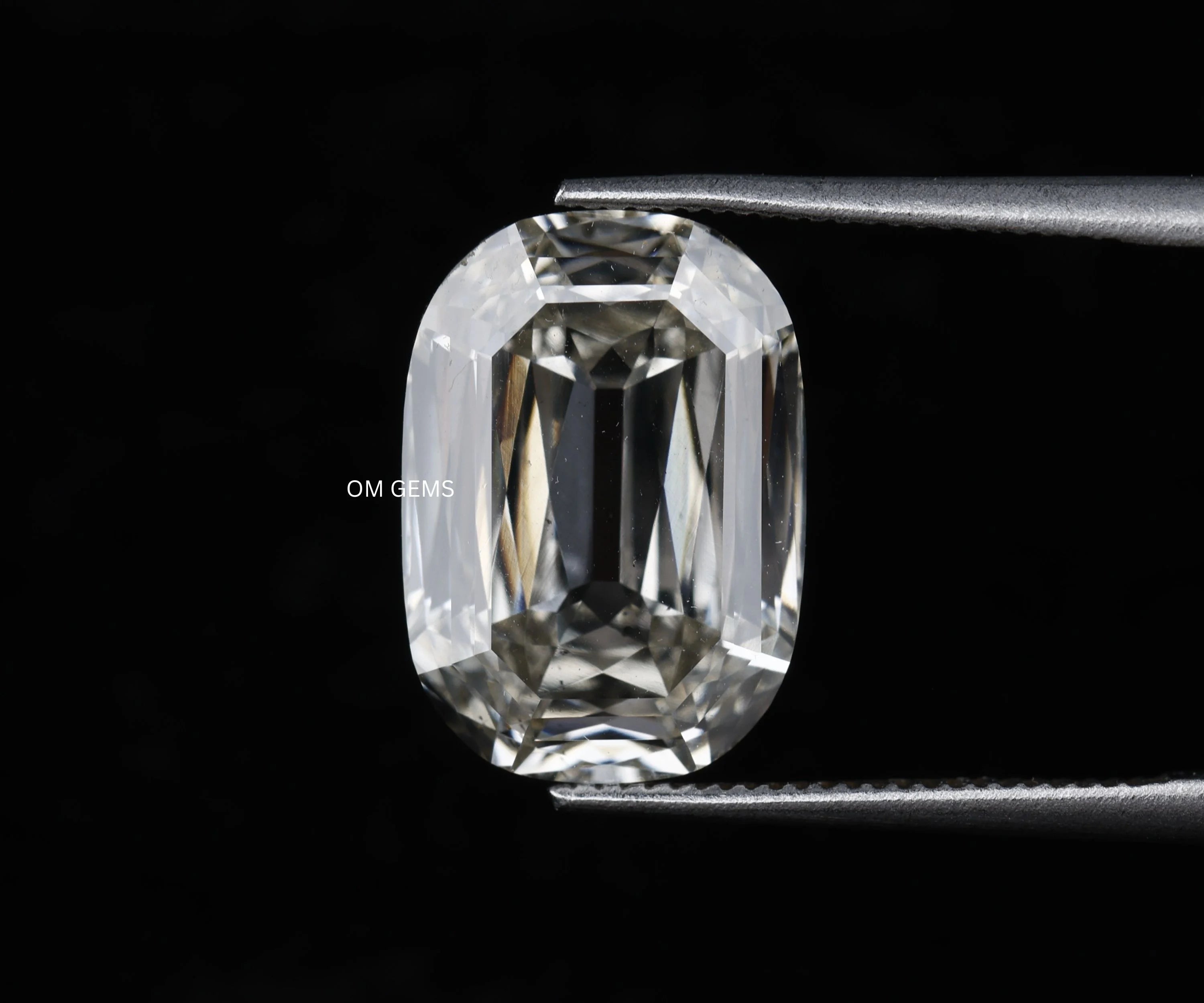 Lab Created Criss Cross Oval Cut Loose Diamond