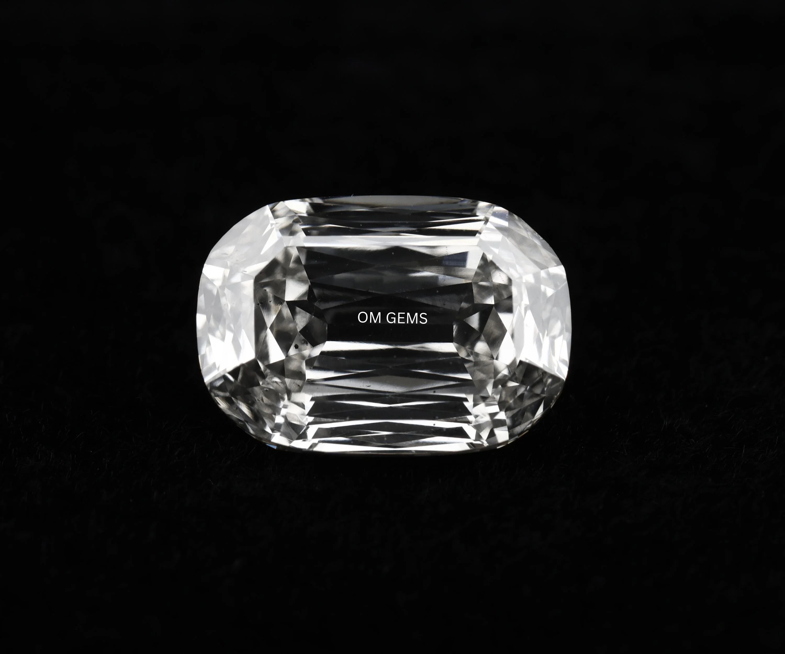 Lab Created Criss Cross Oval Cut Loose Diamond