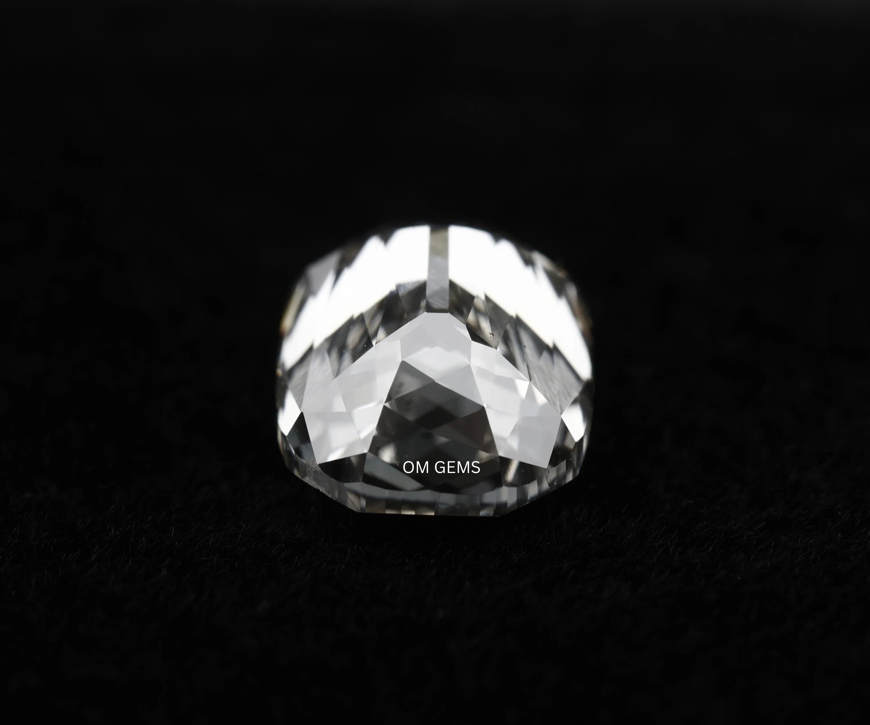 Lab Created Criss Cross Oval Cut Loose Diamond