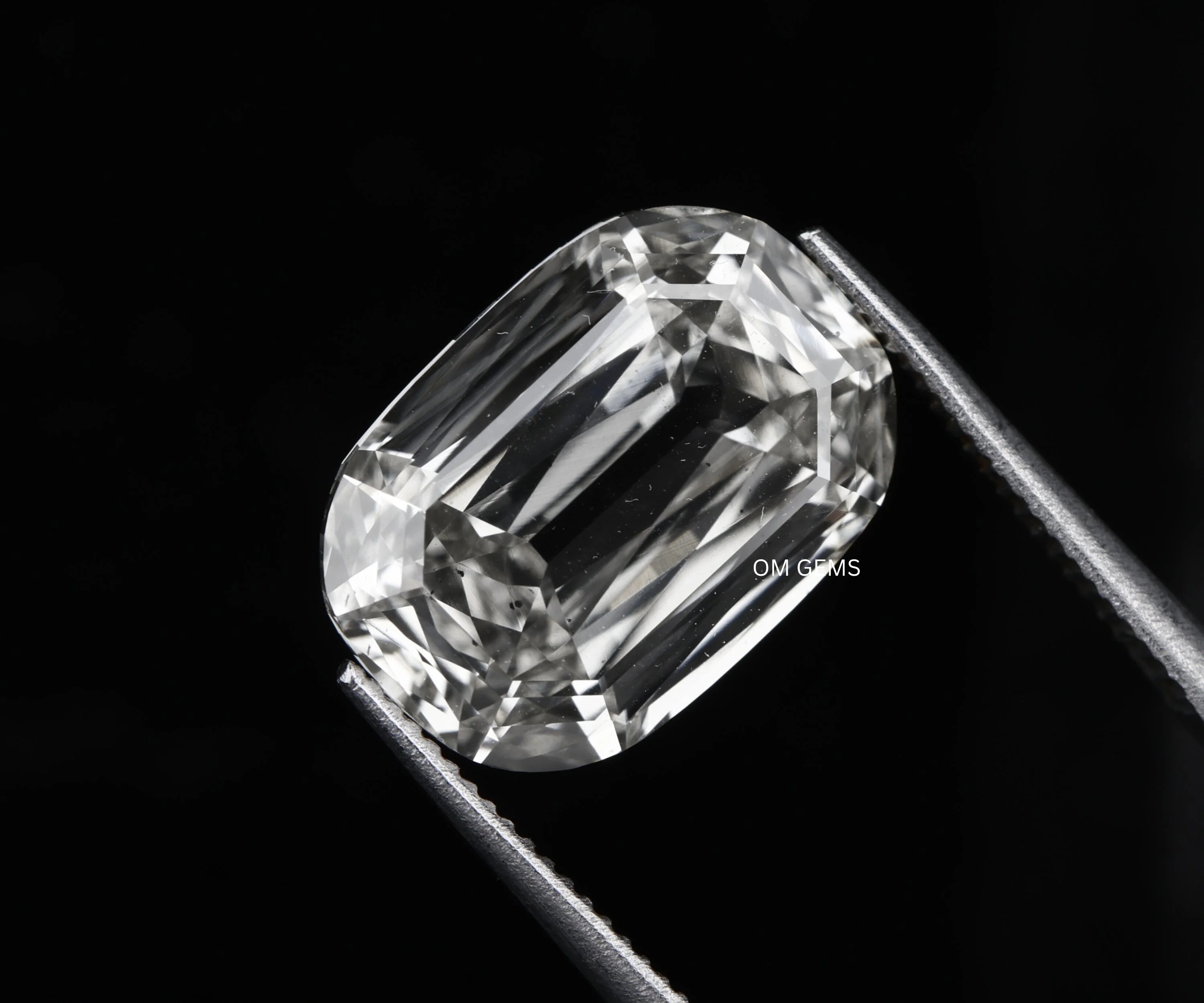 Lab Created Criss Cross Oval Cut Loose Diamond