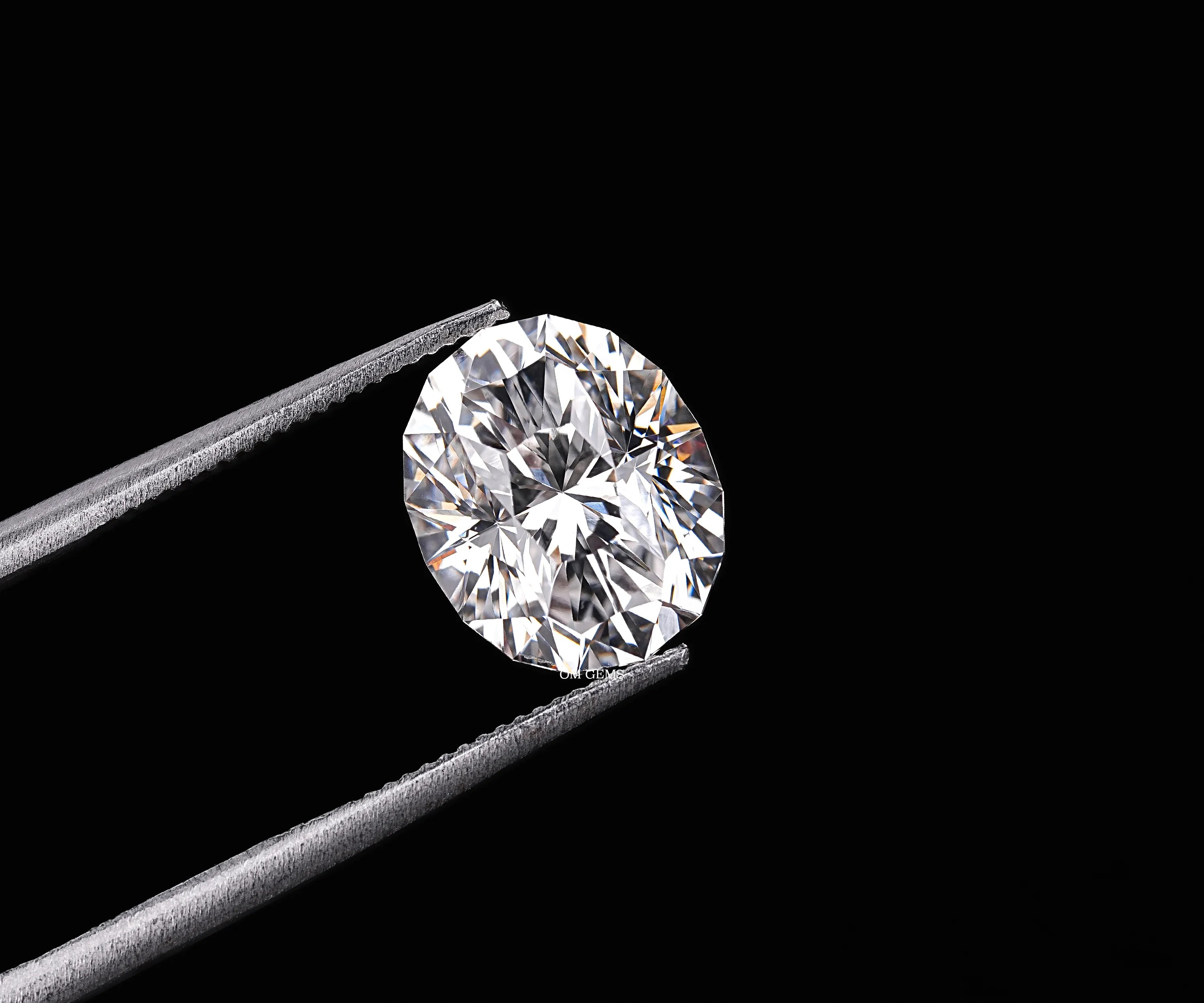 Lab Created Feceting Lesson Cut Loose Diamond