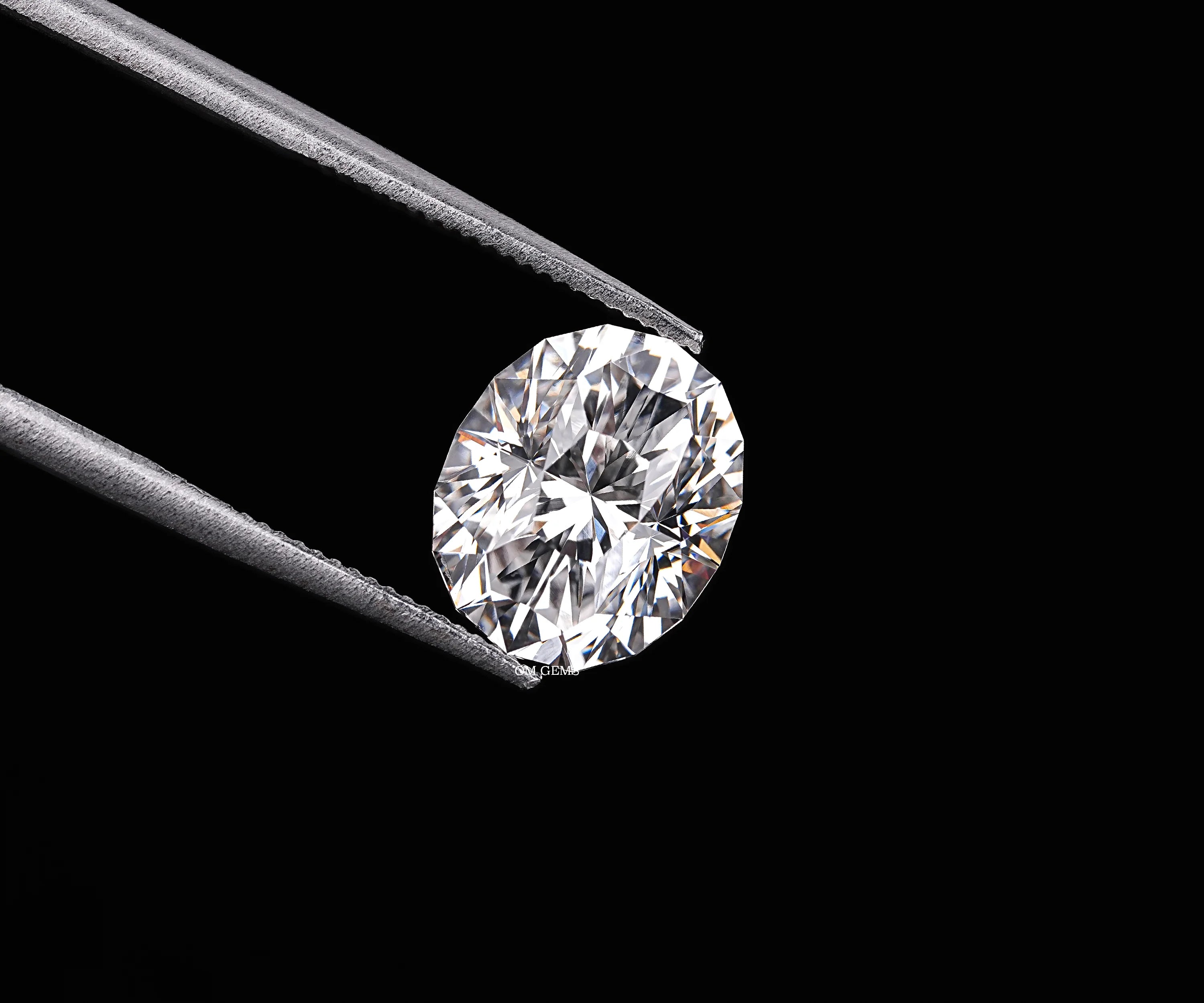 Lab Created Feceting Lesson Cut Loose Diamond