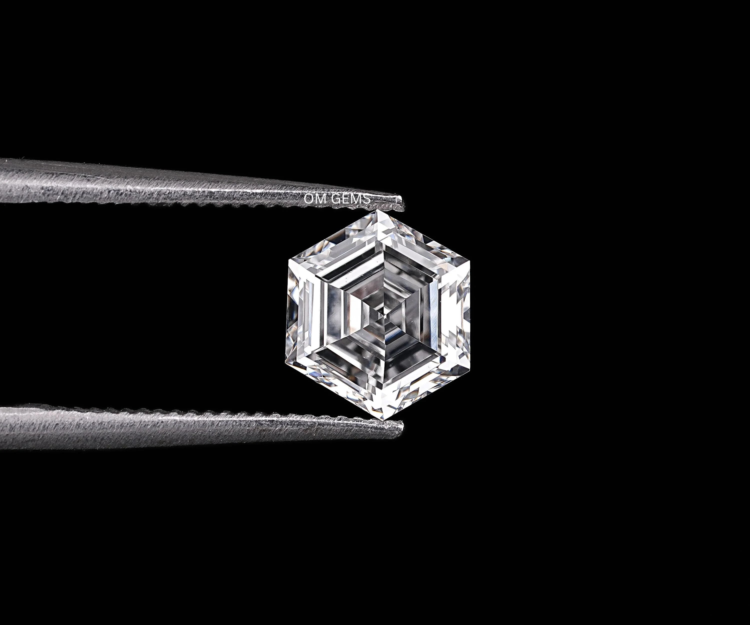Lab Grown Hexagon Cut Loose Diamond