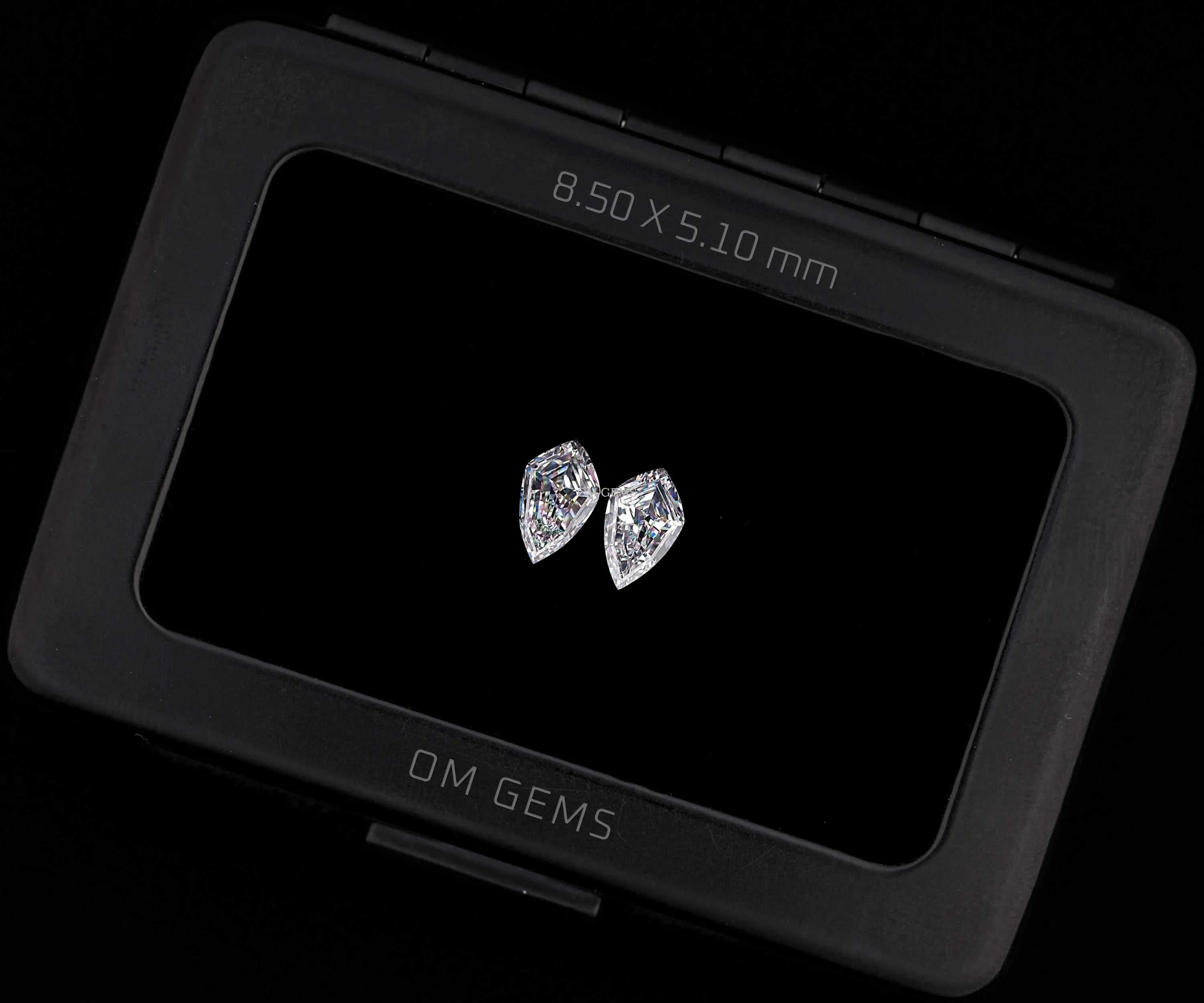 Shield Cut Lab Grown Loose Diamond Matching Pair