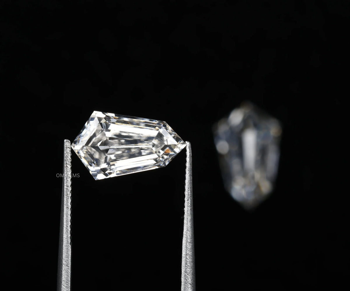 3.19 Carat Shield Full Cut Lab Grown Matched Diamond Pair
