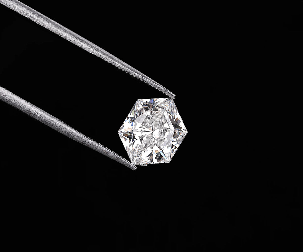 2.05 Carat Hexagon Hime Brilliant Cut Lab Grown Loose Diamond
