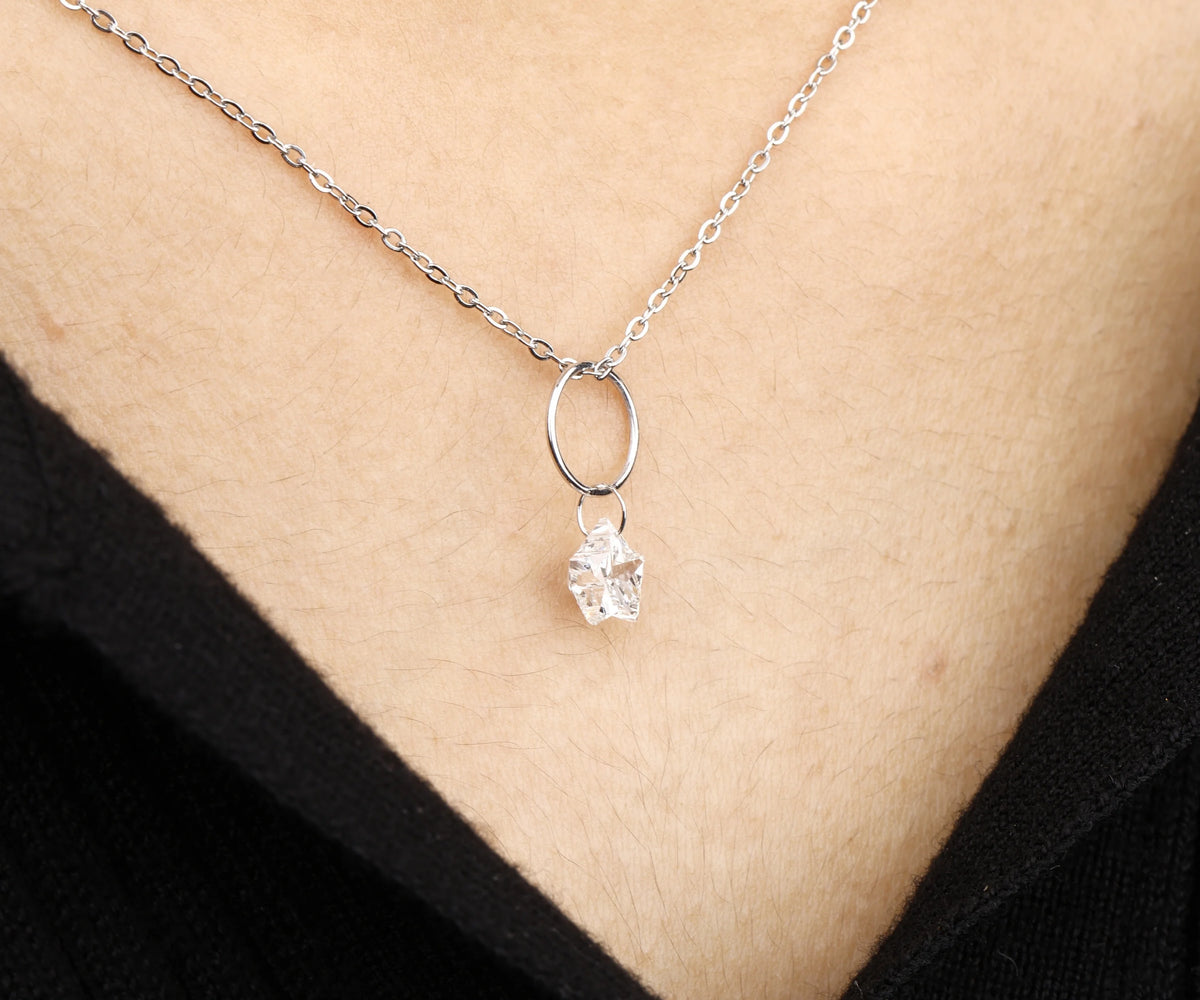 Drop Star Shape Lab Grown Diamond Gift for Her Pendant