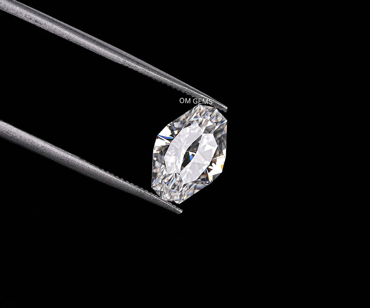 2.03 Carat Lozenge Blue Happiness Cut Lab Grown Diamond