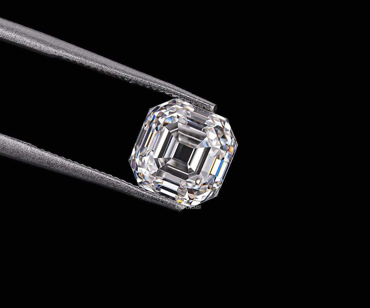 2.07 Carat Square Emerald Brilliant Cut Lab Grown Loose Diamond