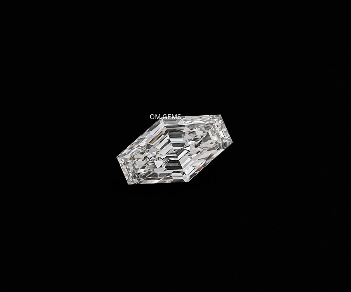 Lozenge Hexagon Excellent Cut Lab Grown Antique Diamond