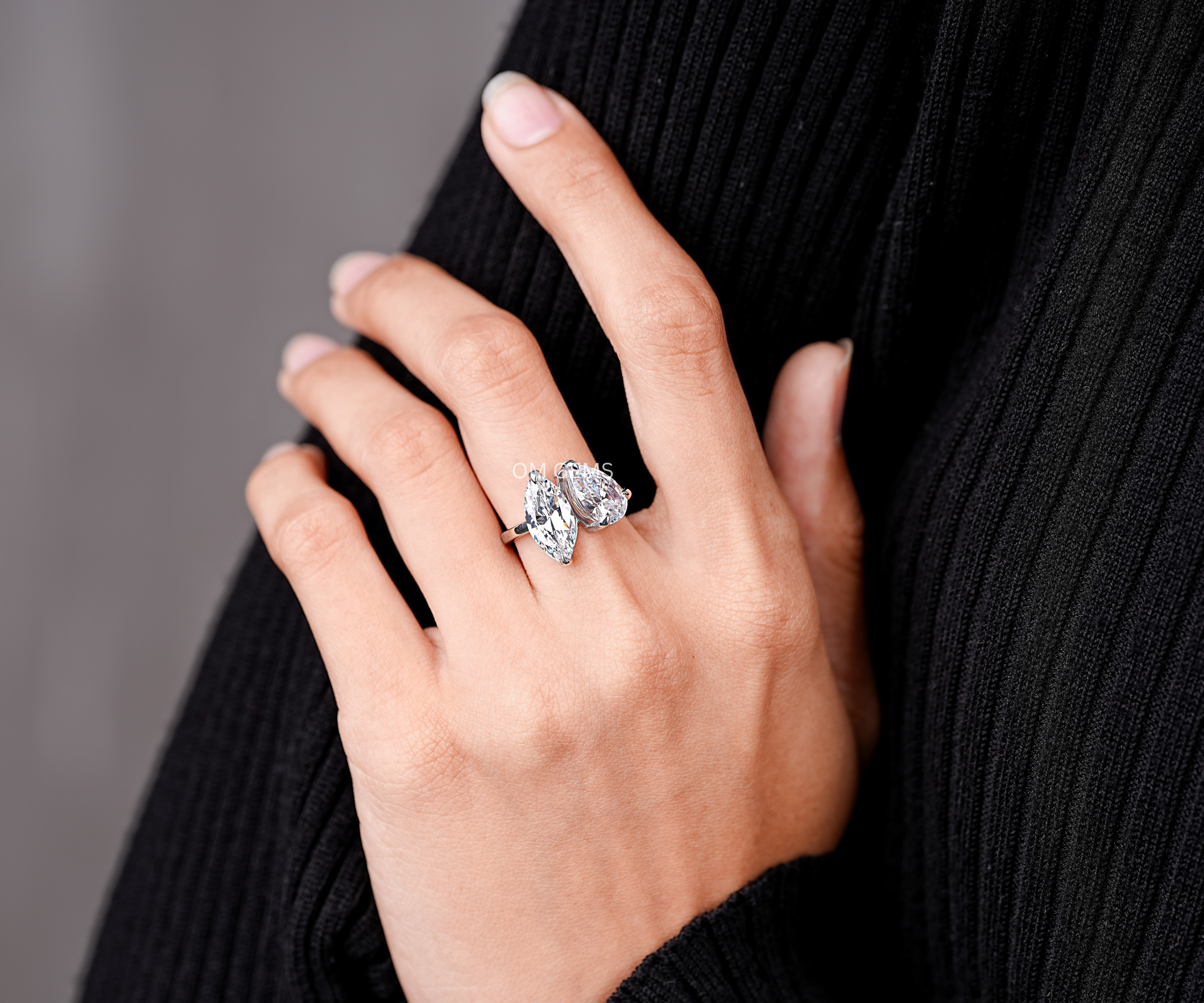 Lab Grown Diamond Toi Et Moi Engagement Ring