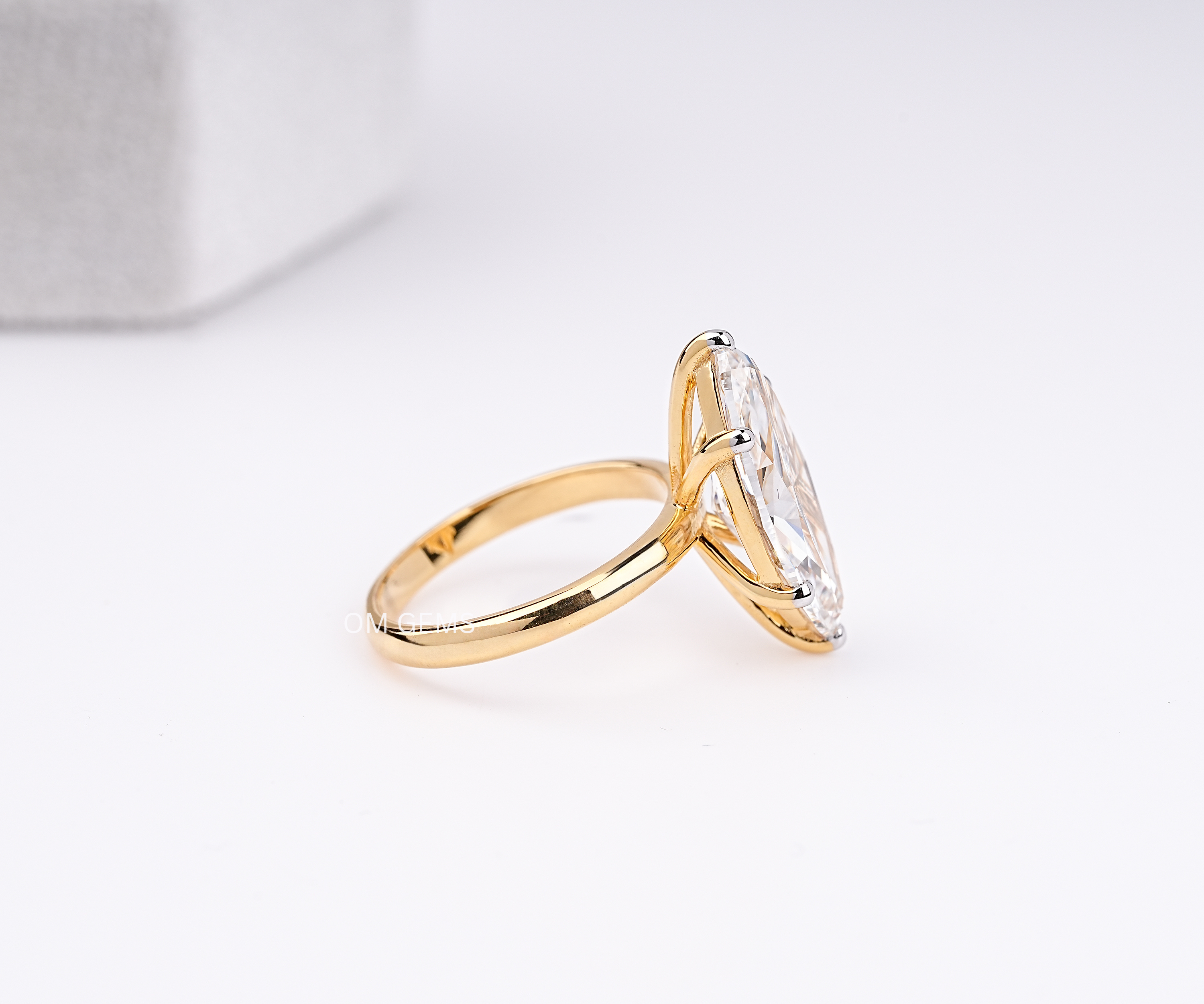 Marquise Cut Solitaire Diamond Engagement Ring