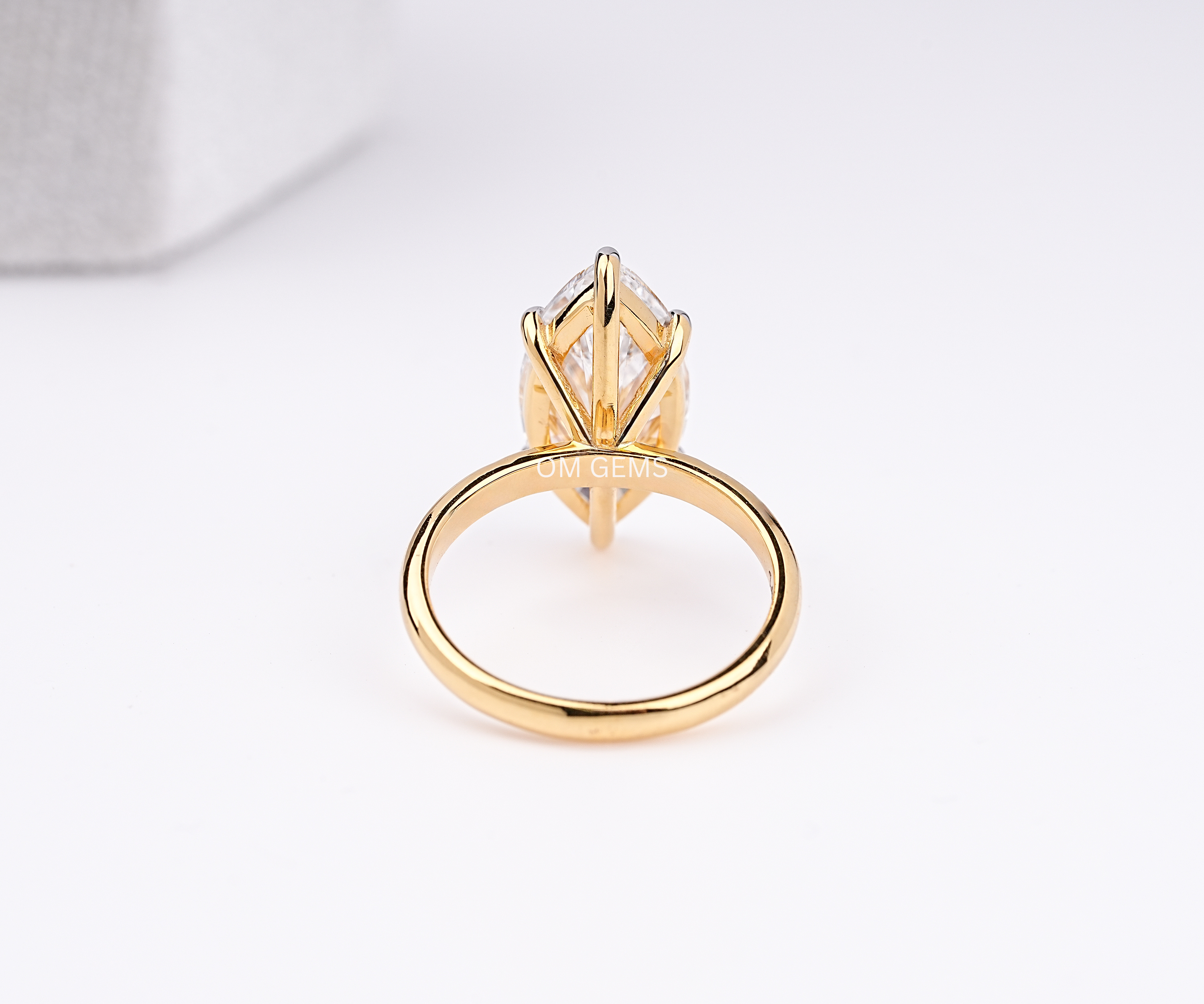 Marquise Cut Solitaire Diamond Engagement Ring