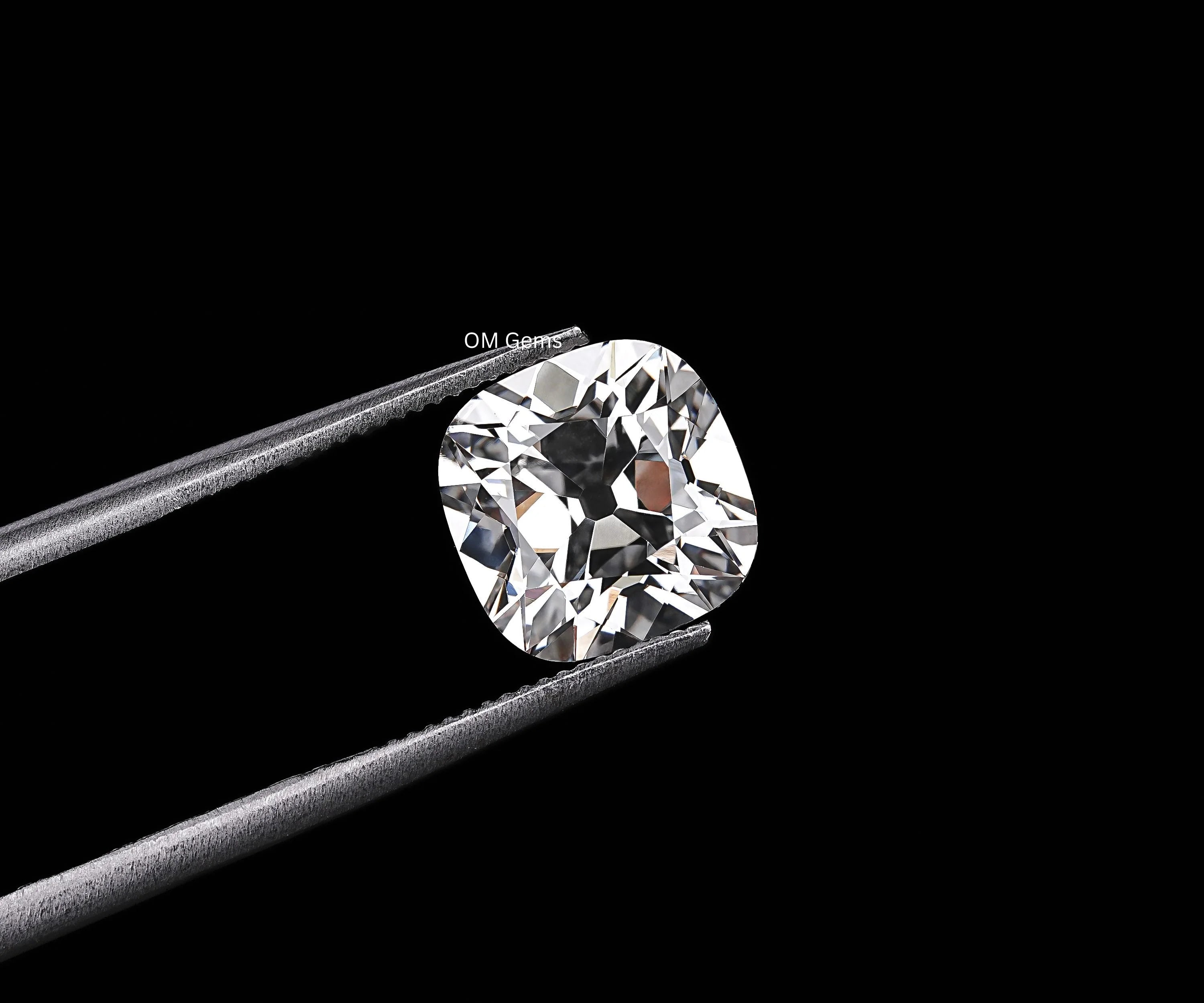 Old Cut Cushion Cut Lab Solitaire Loose Diamond
