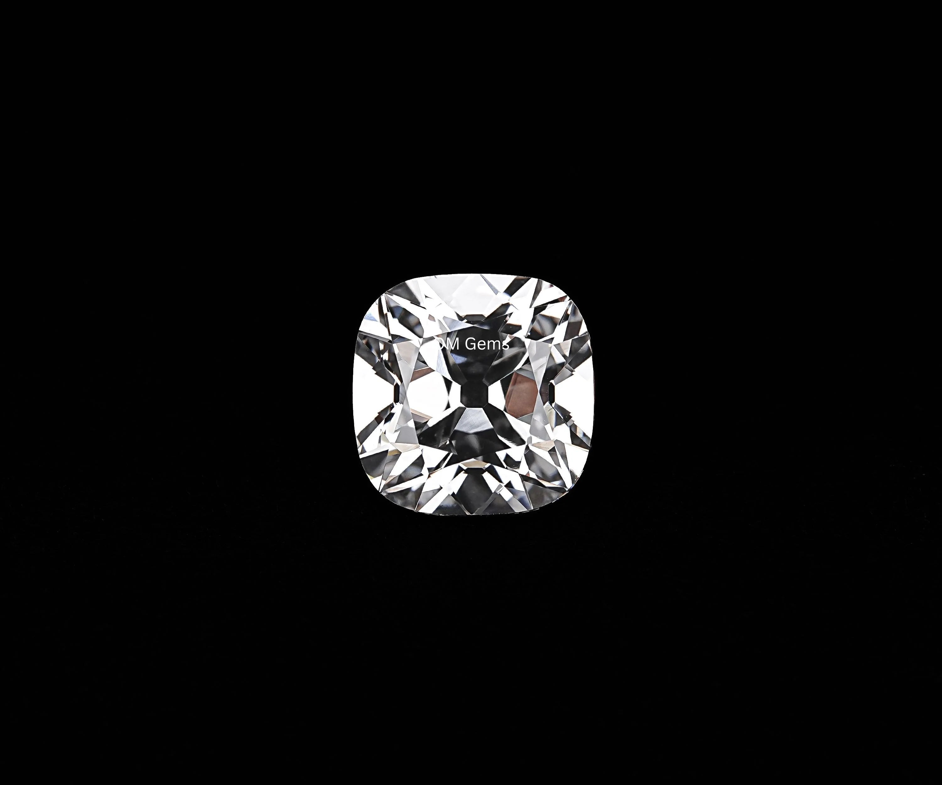 Old Cut Cushion Cut Lab Solitaire Loose Diamond