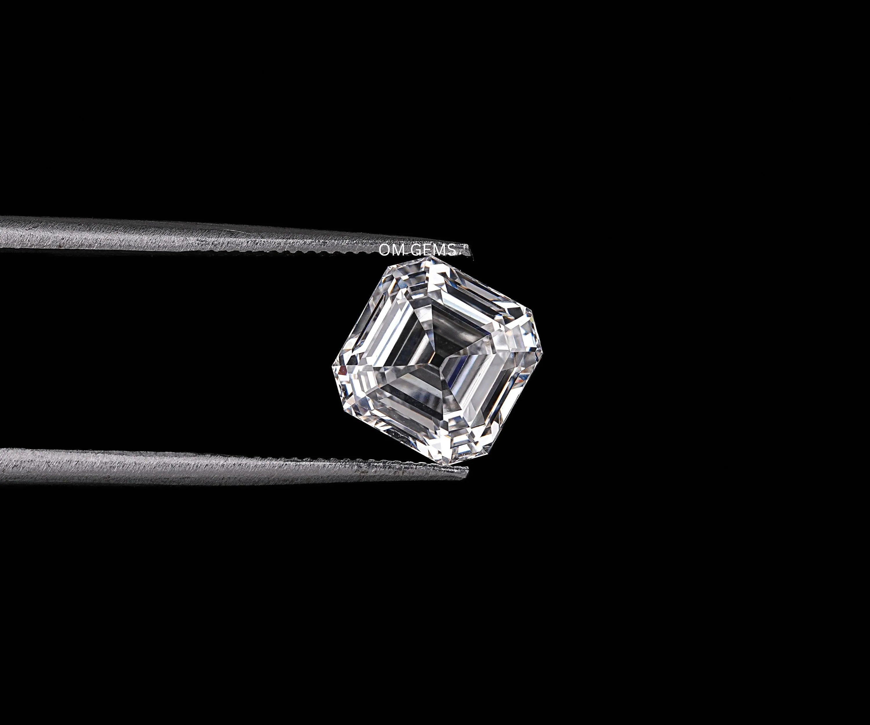 Old Mine Asscher Cut Lab Grown Diamond