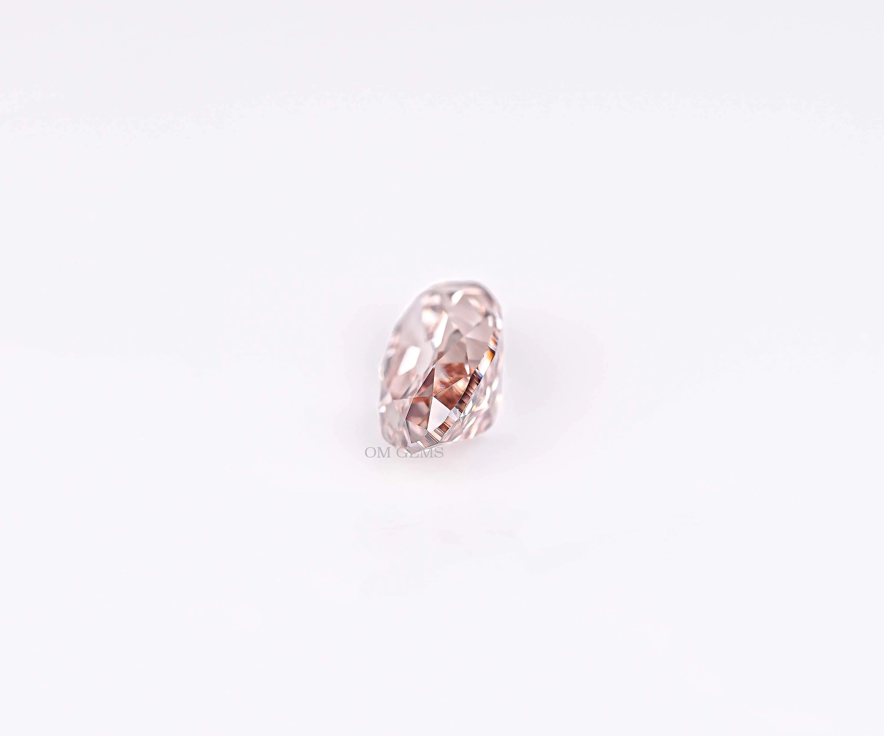 Champagne Old Mine Moval Cut Lab Grown Diamond