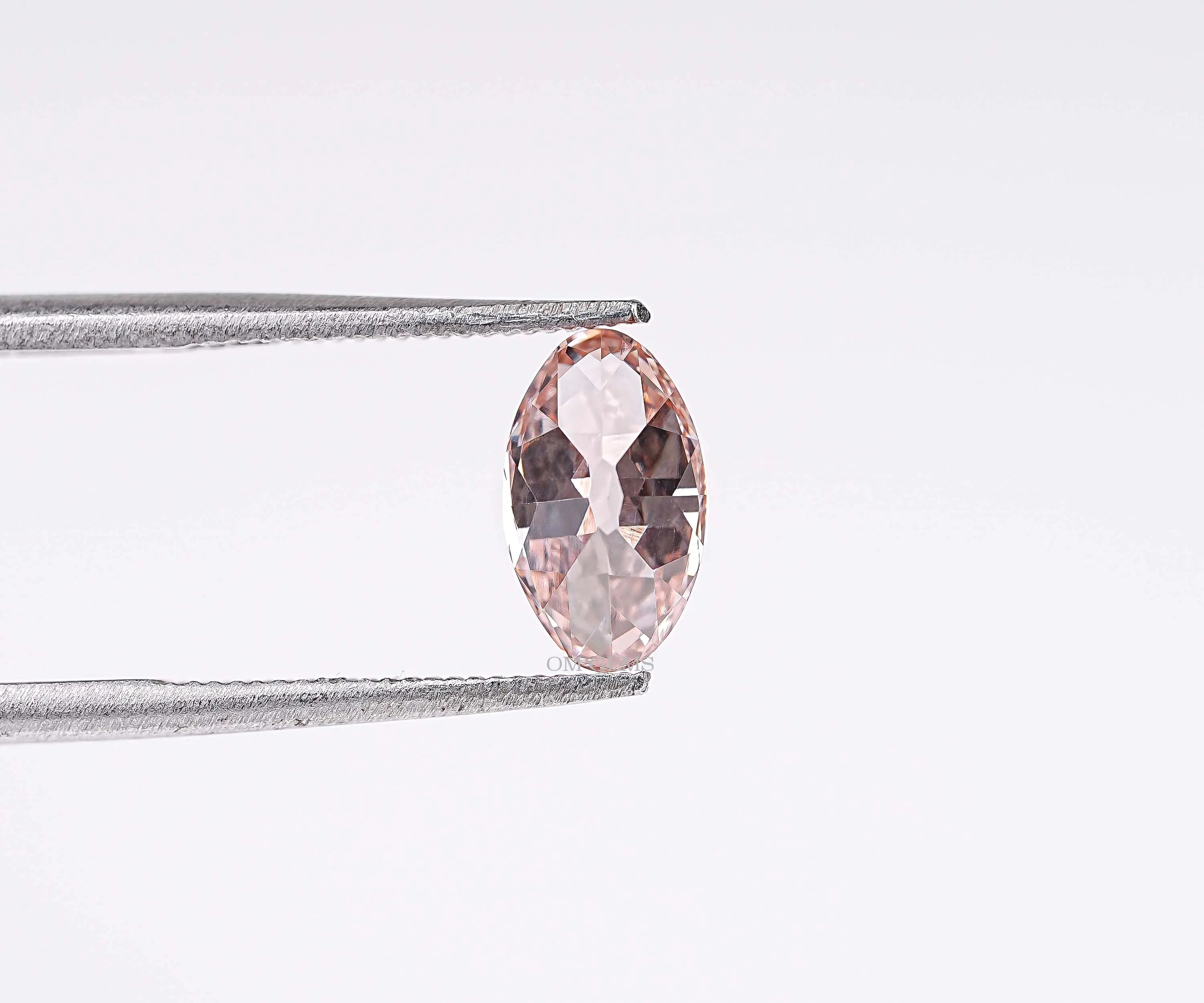 Champagne Old Mine Moval Cut Lab Grown Diamond