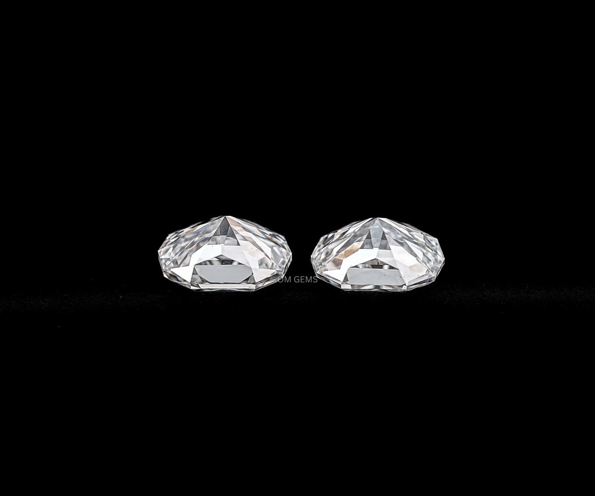 4.46 Carat Oval Step Cut Lab Grown Diamond Matched Pair