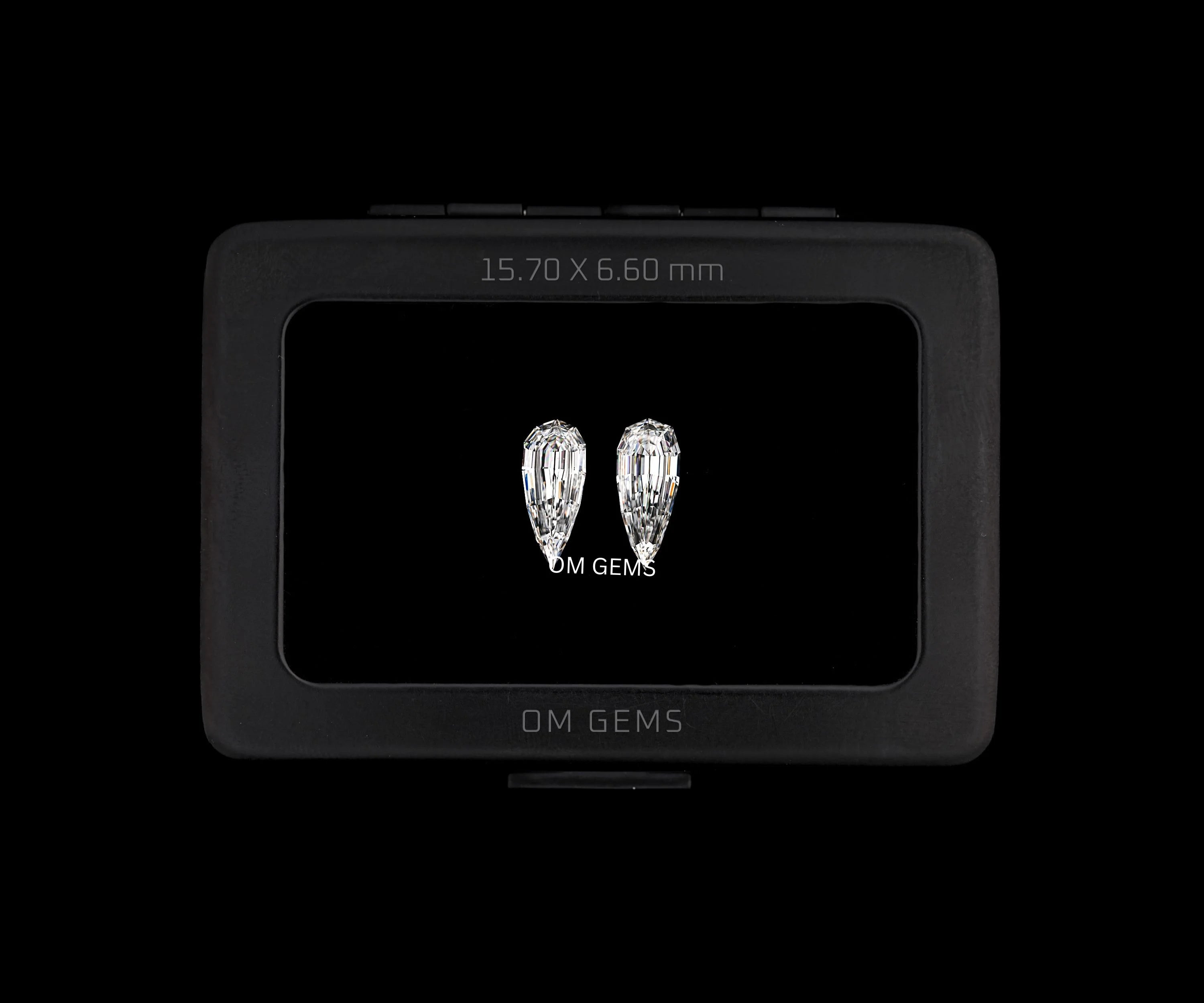 Pear Cut Lab Grown Diamond Matching Pair