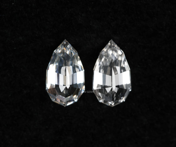 2.08 Carat Pear Full Cut Lab Grown Matched Diamond Pair