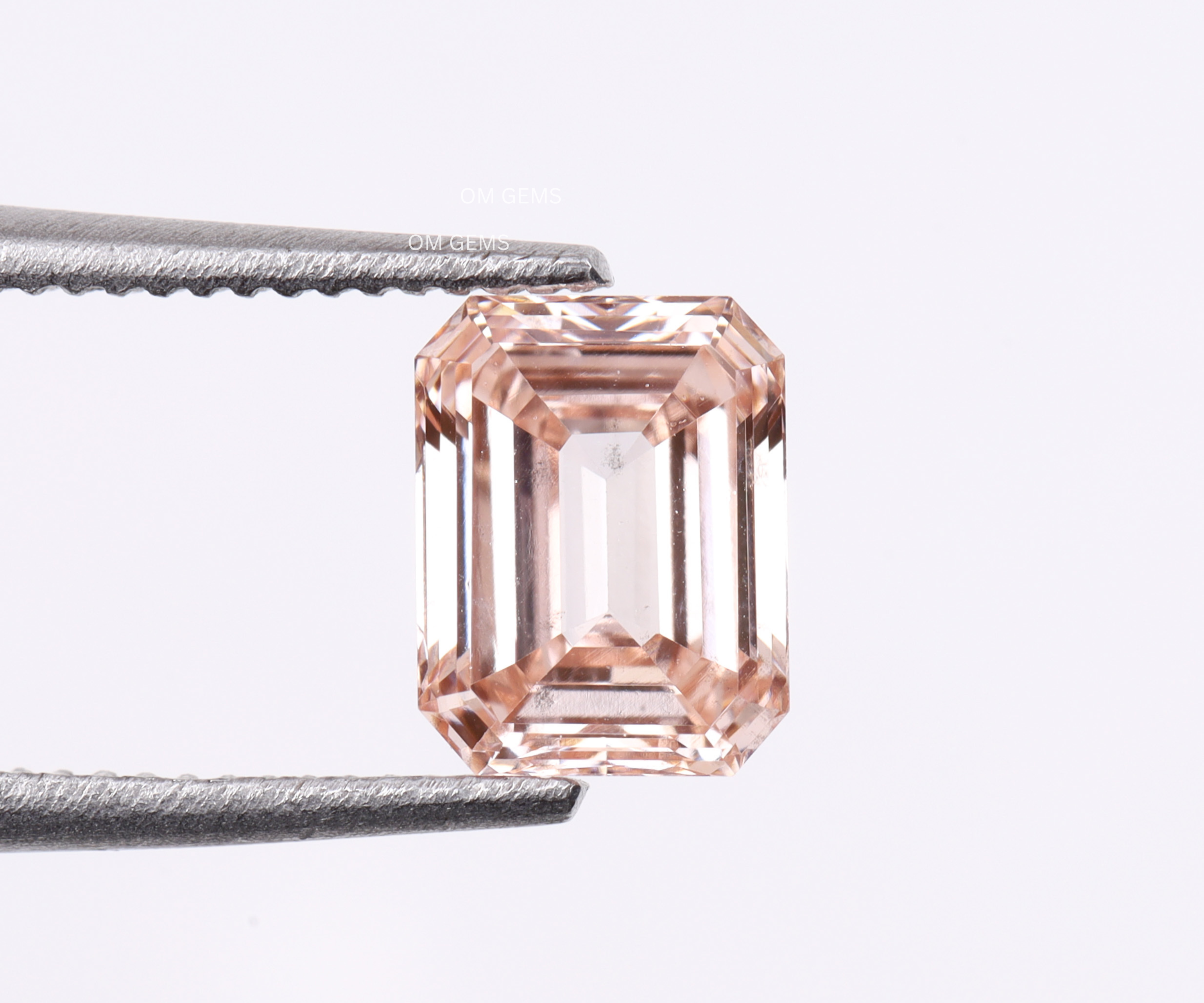 1.75 CT Pink Emerald Cut Lab Grown Diamond With VVS Clarity