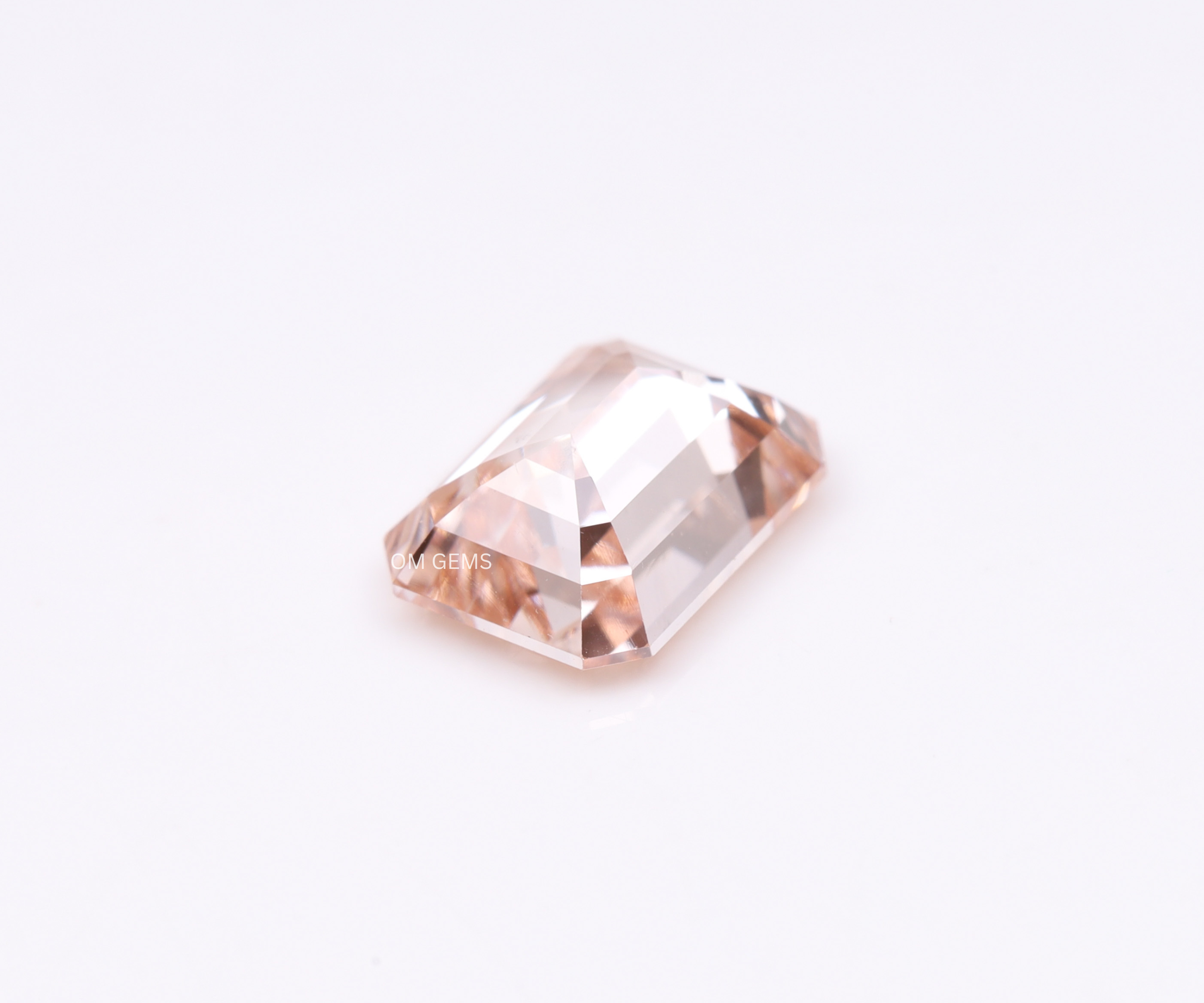 8.05 X 5.96 MM Pink Emerald Cut Lab Grown Diamond