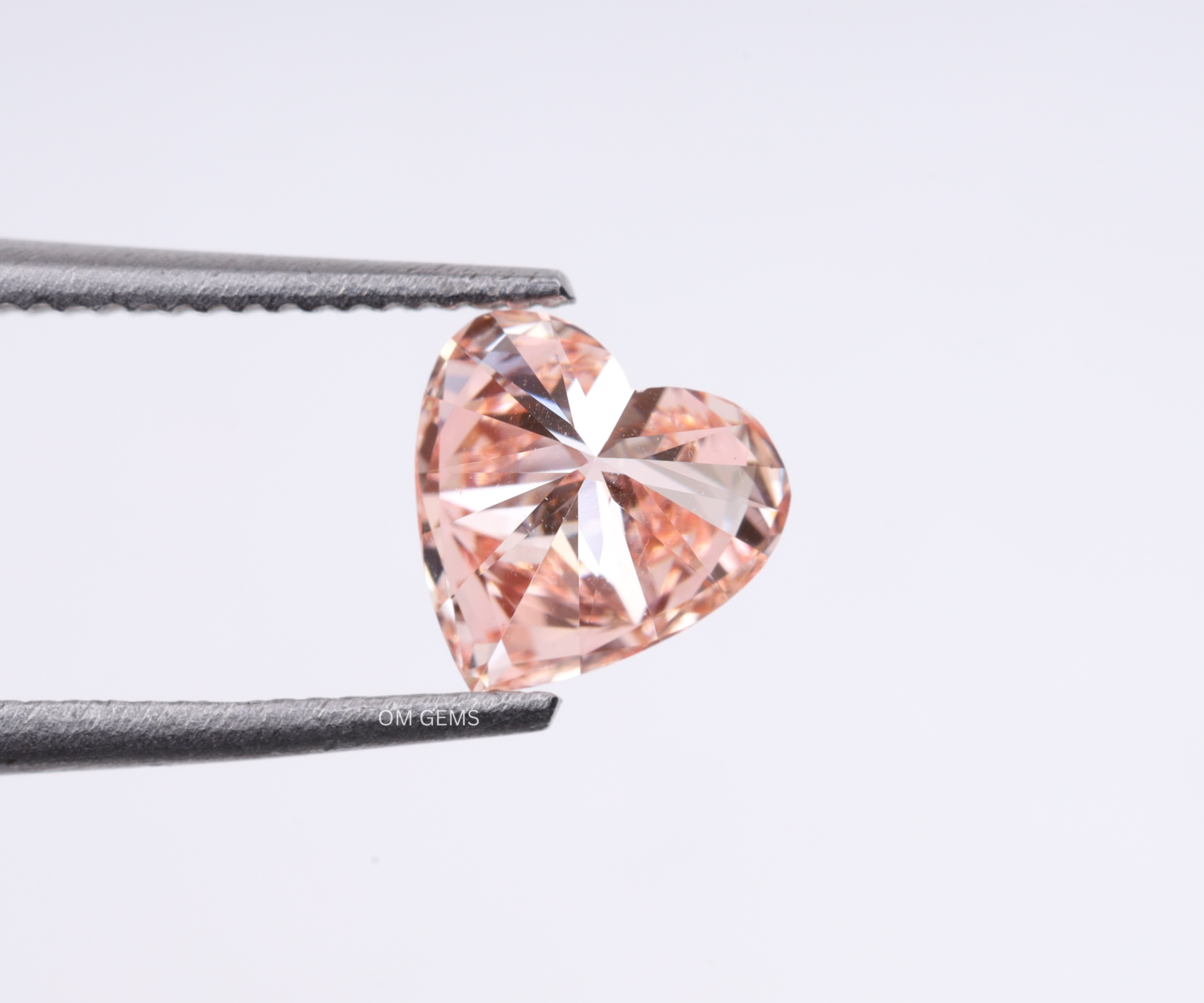Lab Grown Pink Heart Shaped Diamond
