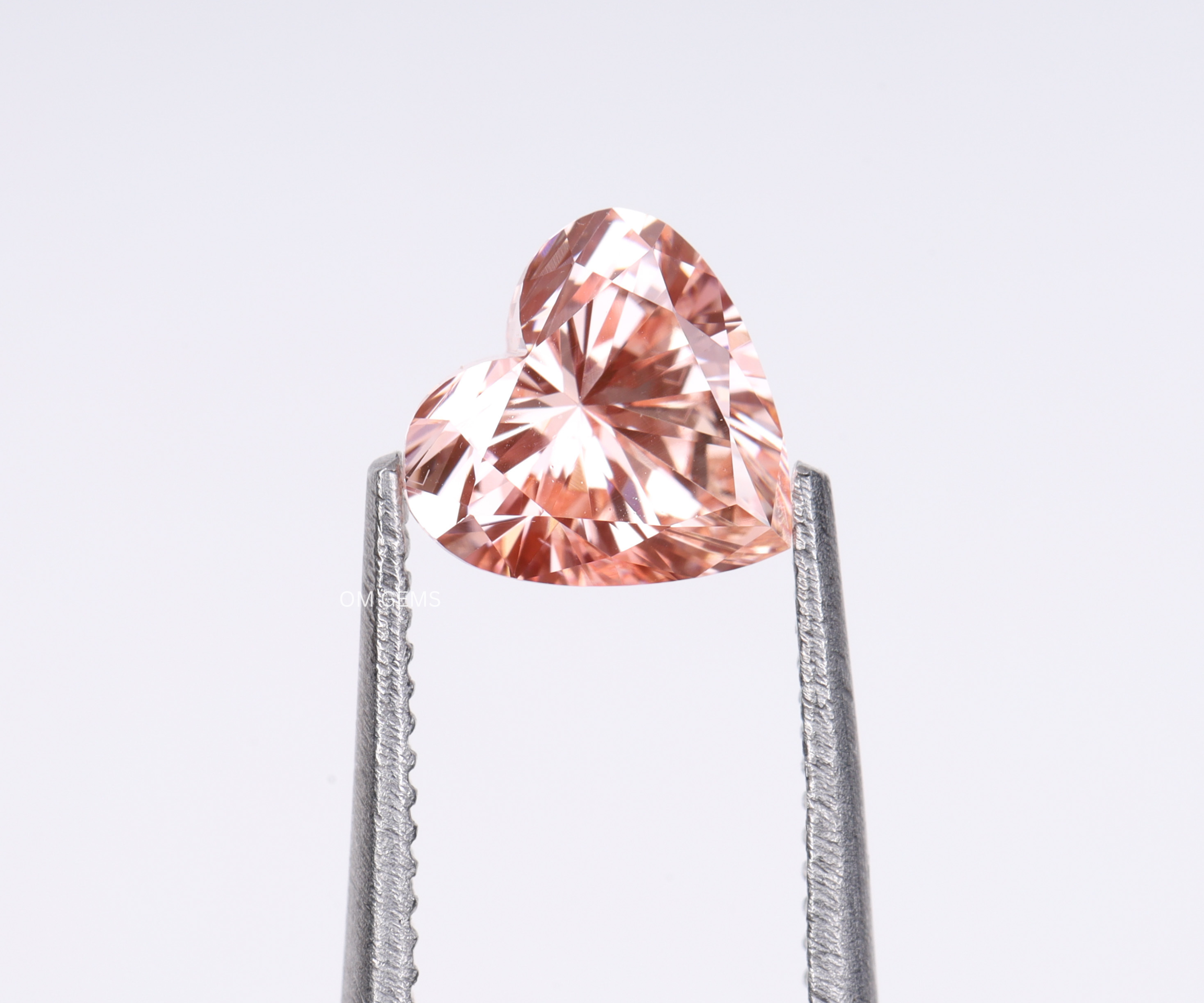 Lab Grown Pink Color Heart Shaped Diamond