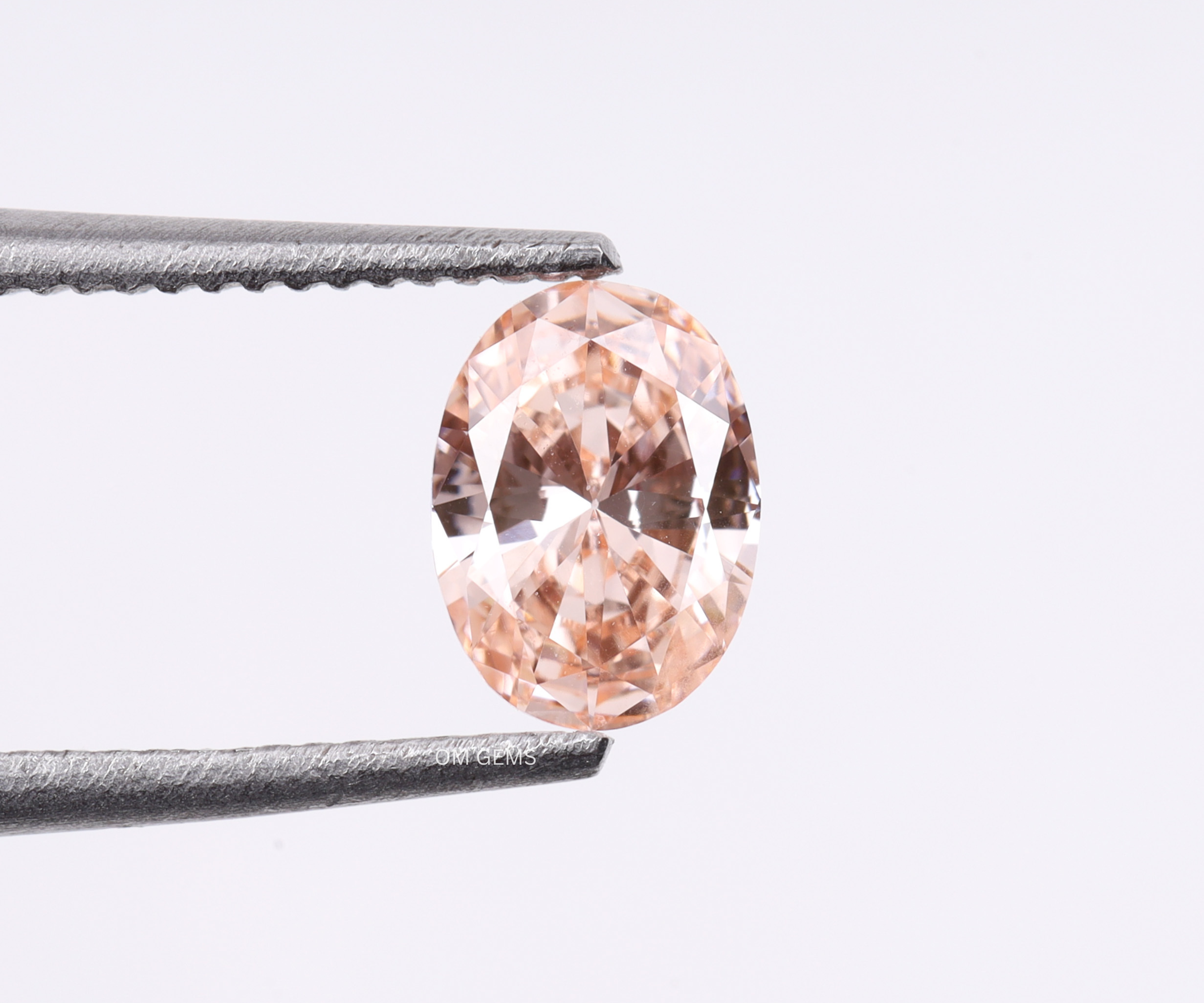 Pink Oval Cut Lab Grown Diamond
