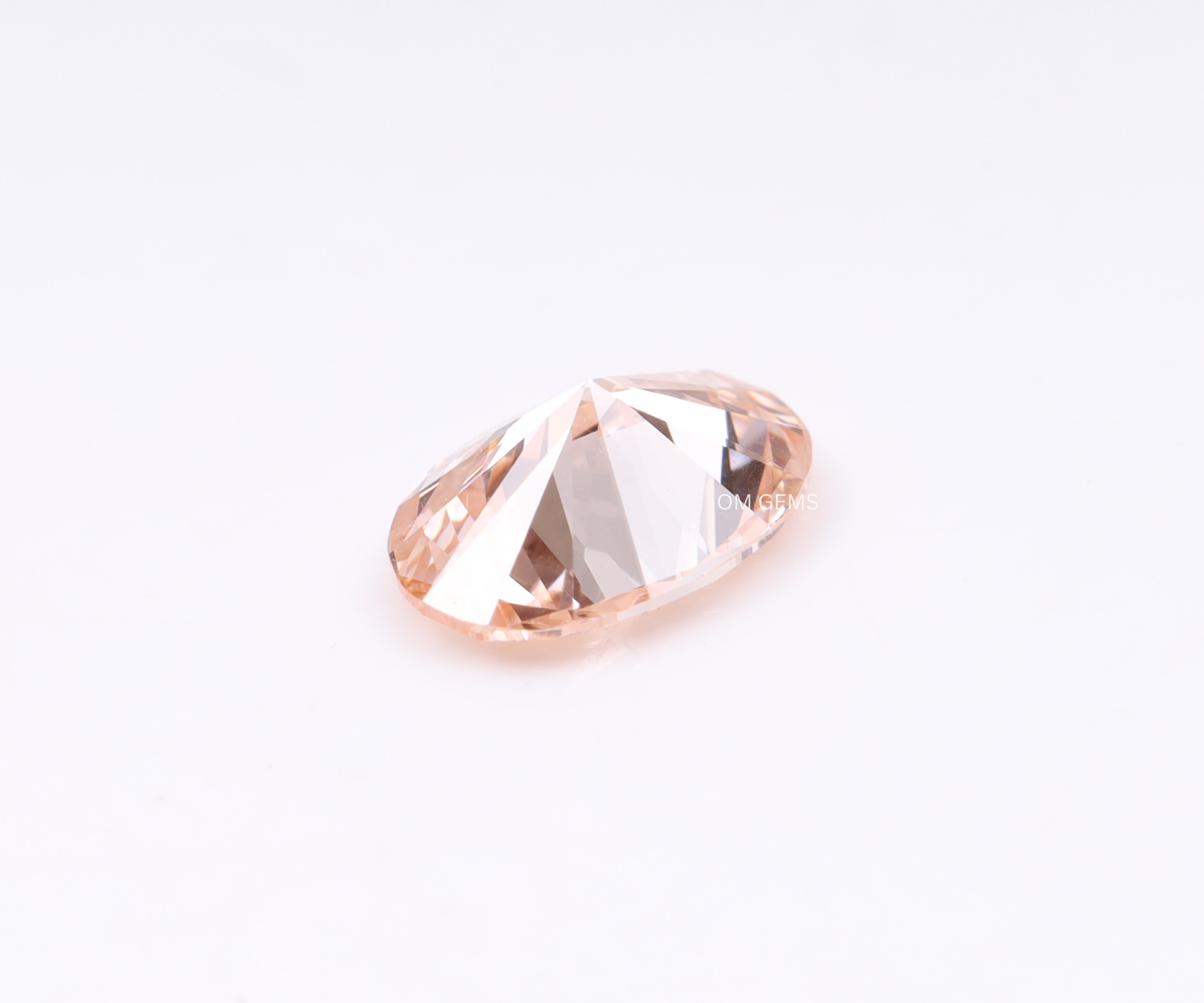 7.75 X 5.75 MM Pink Oval Lab Gown Diamond